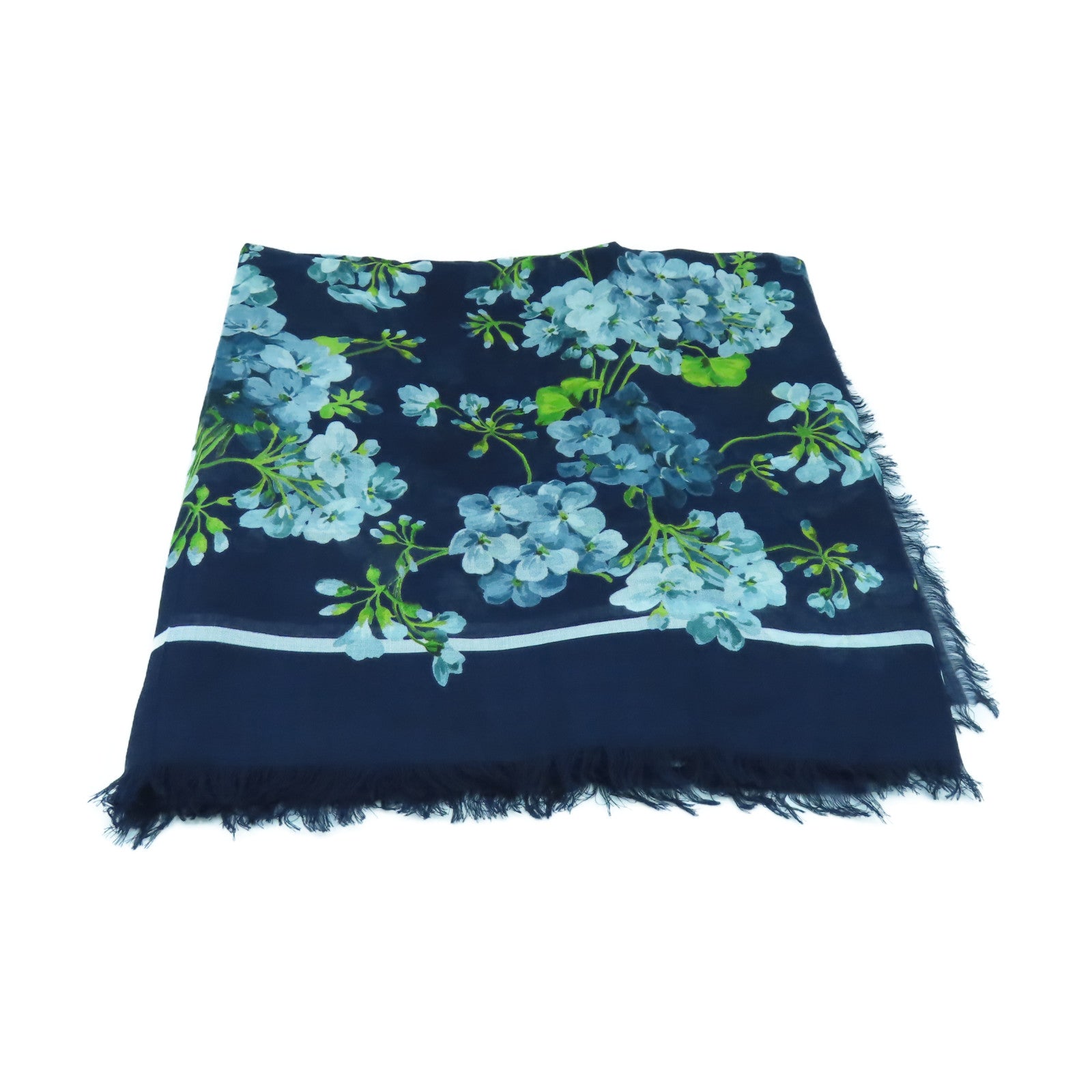 GUCCI 絲質Scarf絲巾藍色