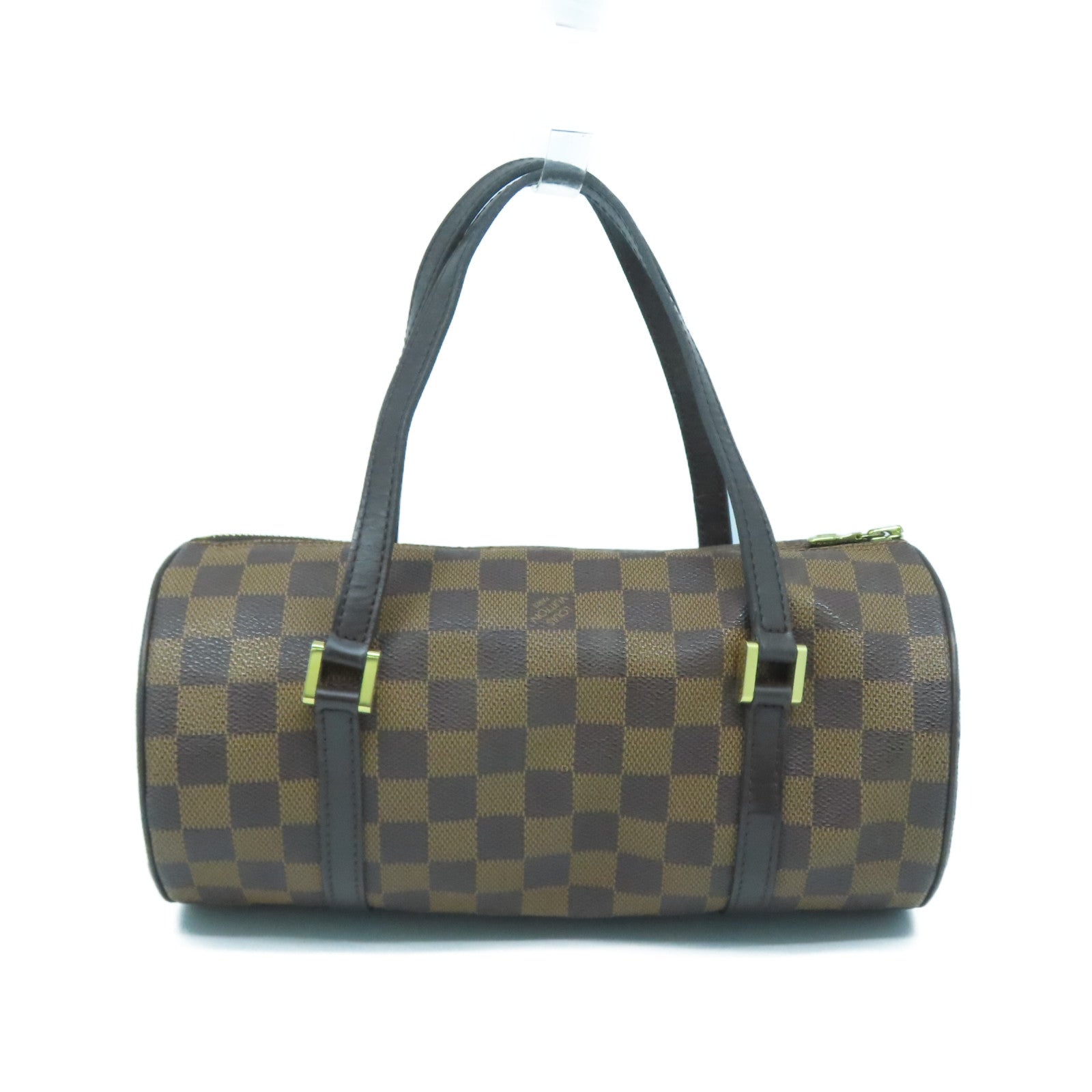 LOUIS VUITTON Damier Ebene Papillon PM金扣肩背袋啡色