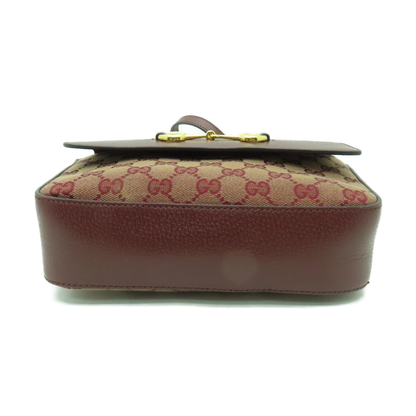 GUCCI 帆布Shoulder Bag金扣肩背袋紅色