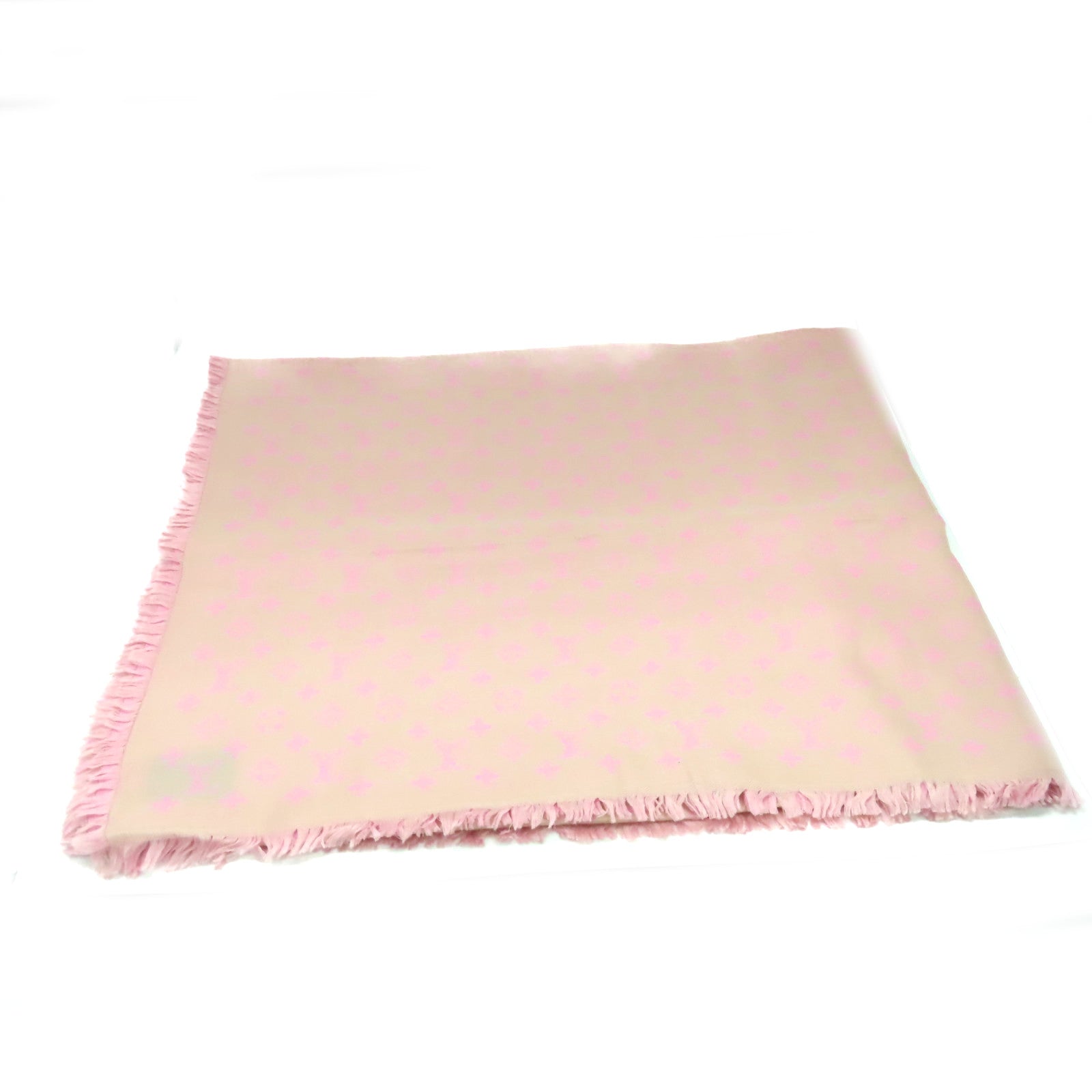 LOUIS VUITTON 羊毛/絲質Scarf絲巾粉紅色