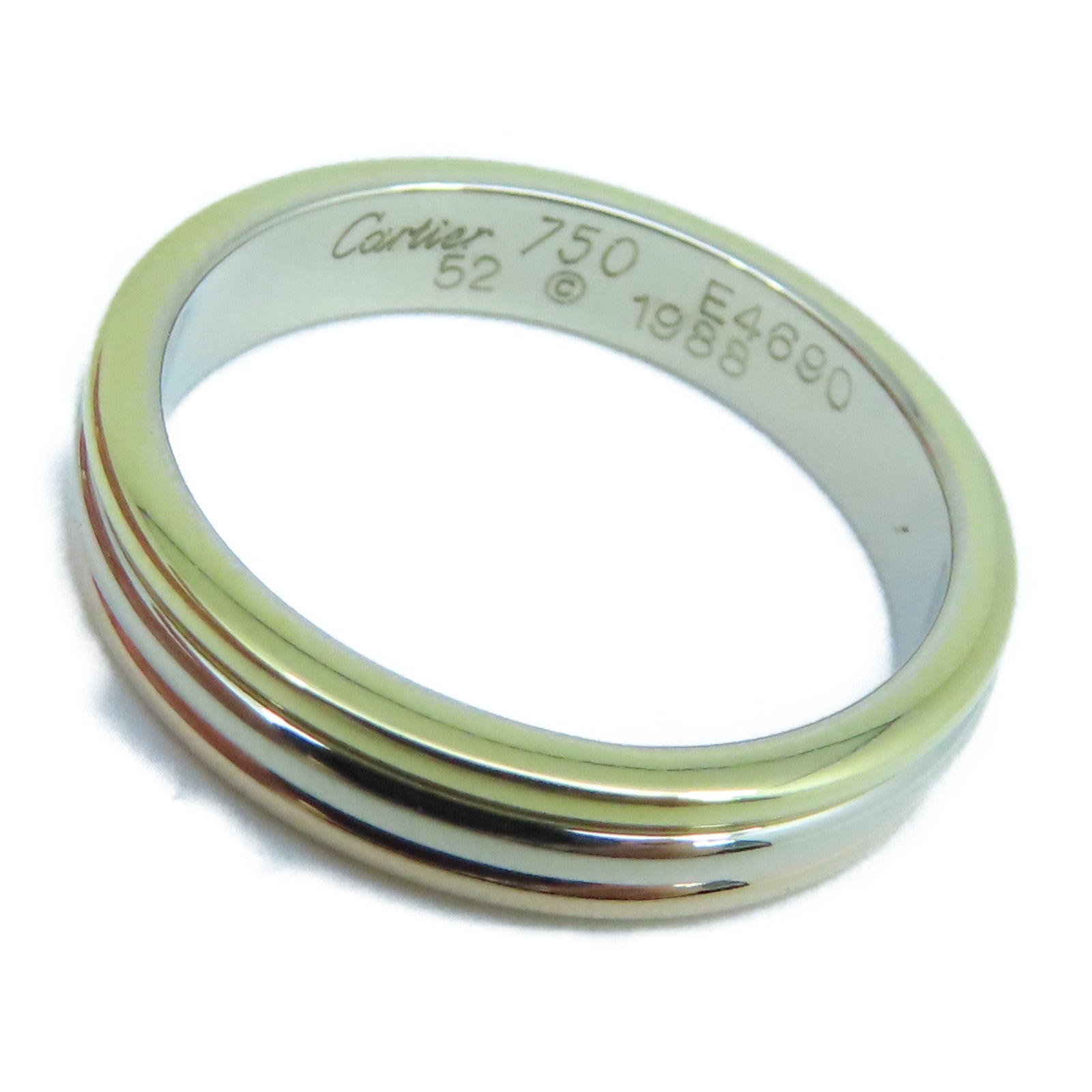 CARTIER 18K黃金/白金/玫瑰金Vendome Louis Ring戒指US#6/#52