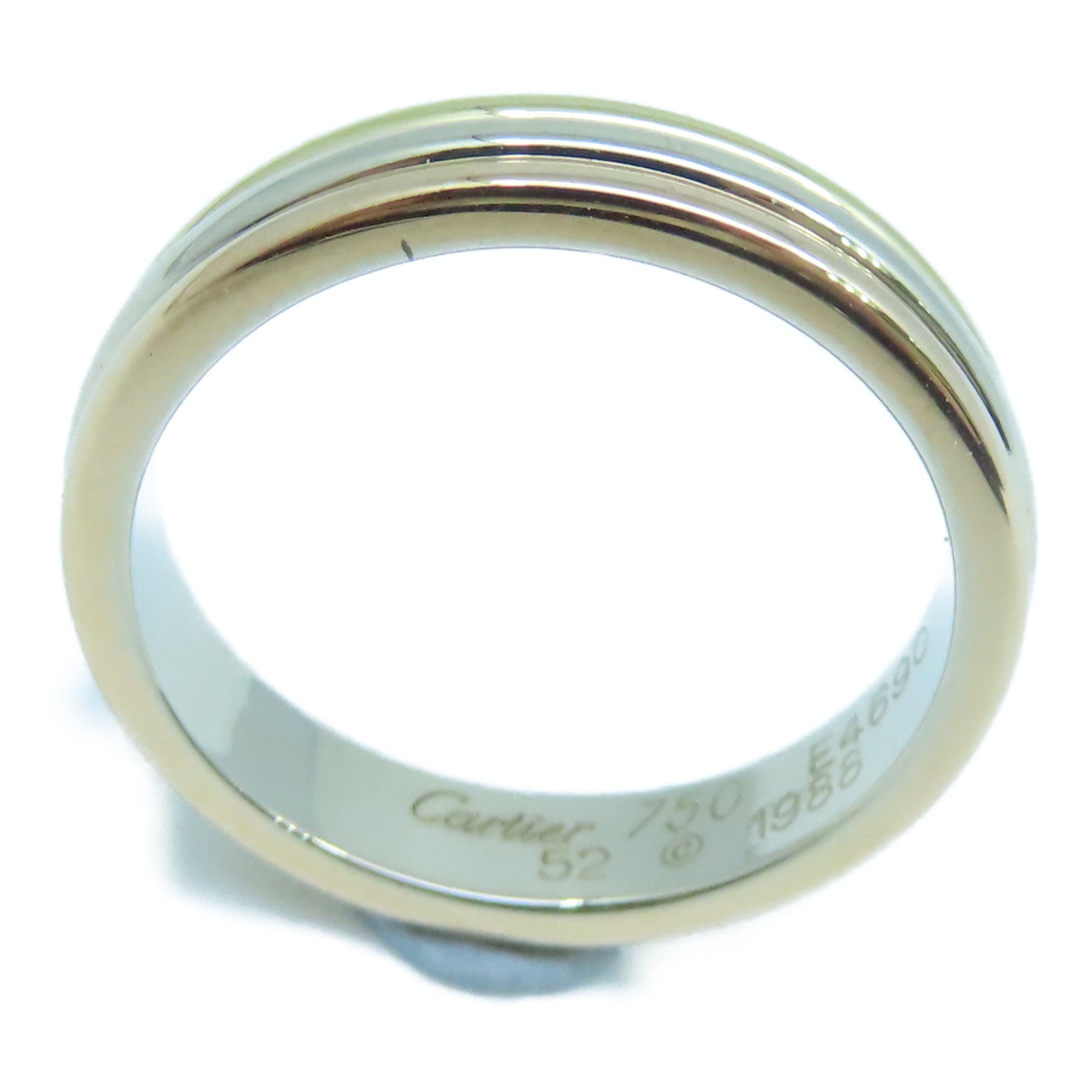 CARTIER 18K黃金/白金/玫瑰金Vendome Louis Ring戒指US#6/#52
