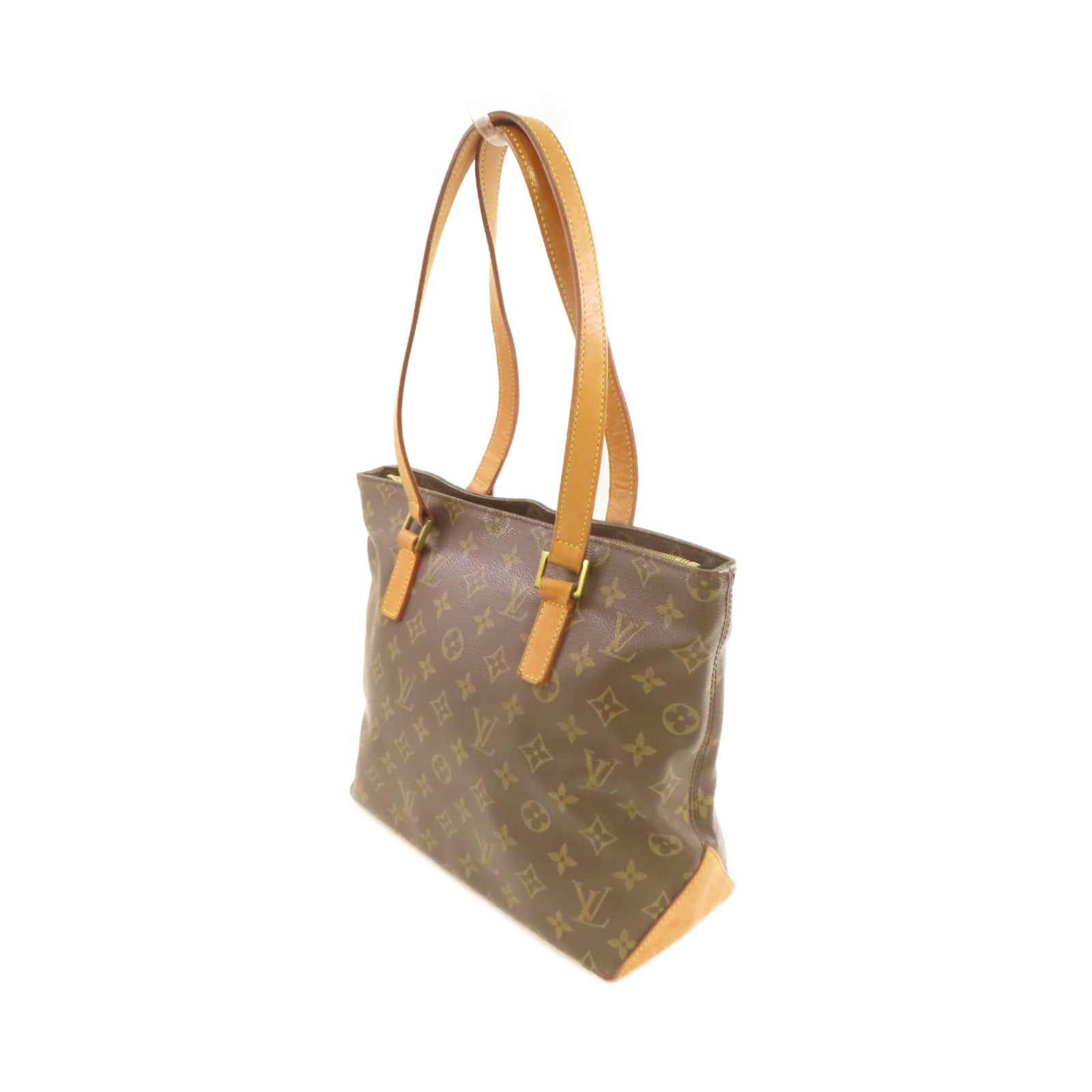 LOUIS VUITTON Monogram Cabas Piano Tote Bag金扣肩背袋啡色