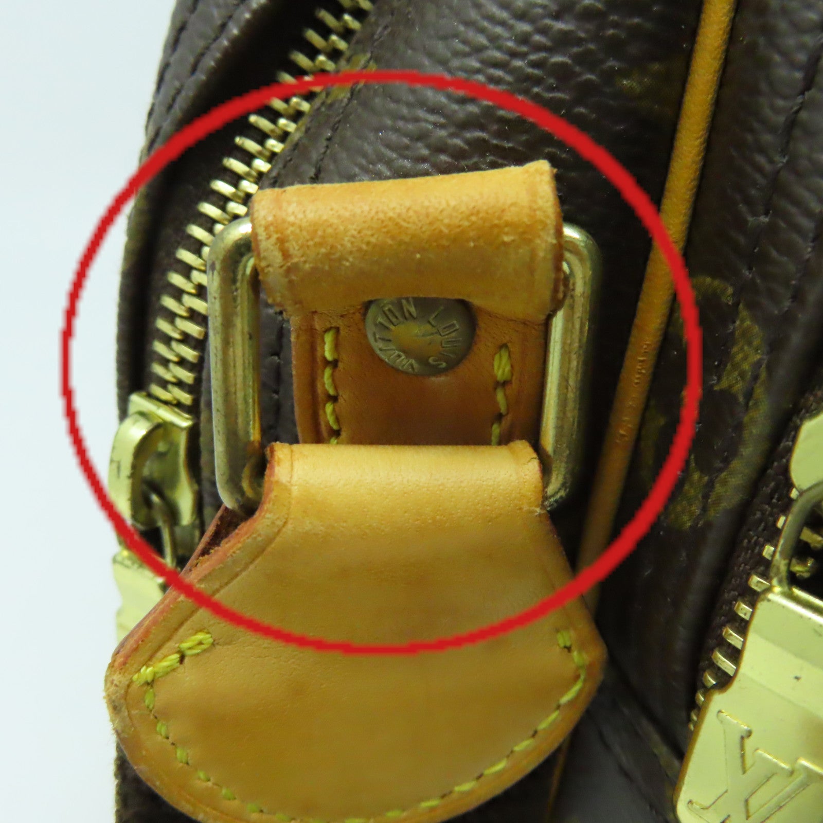 LOUIS VUITTON Monogram Reporter PM Shoulder Bag肩背袋啡色