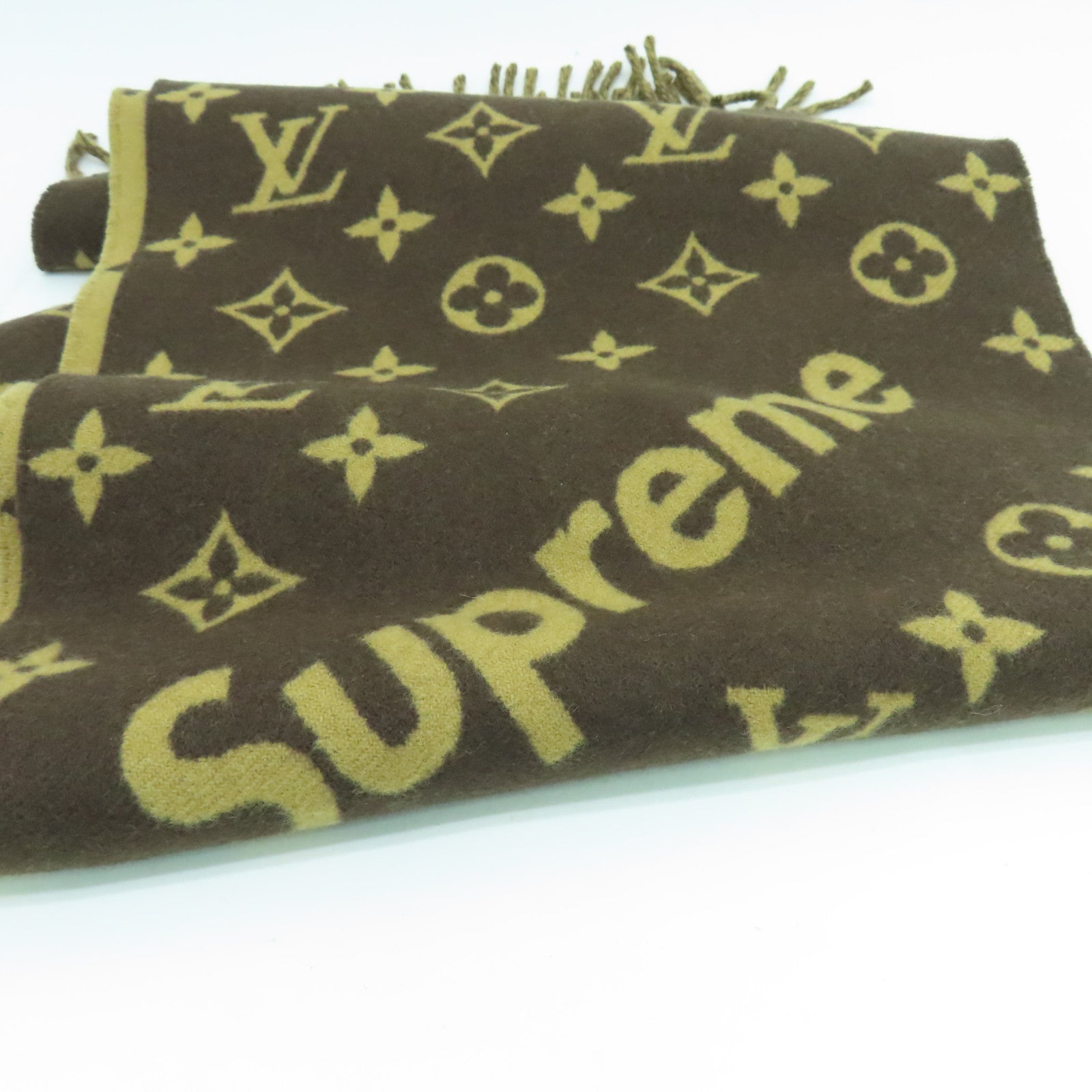 LOUIS VUITTON 羊毛/羊絨Scarf圍巾啡色