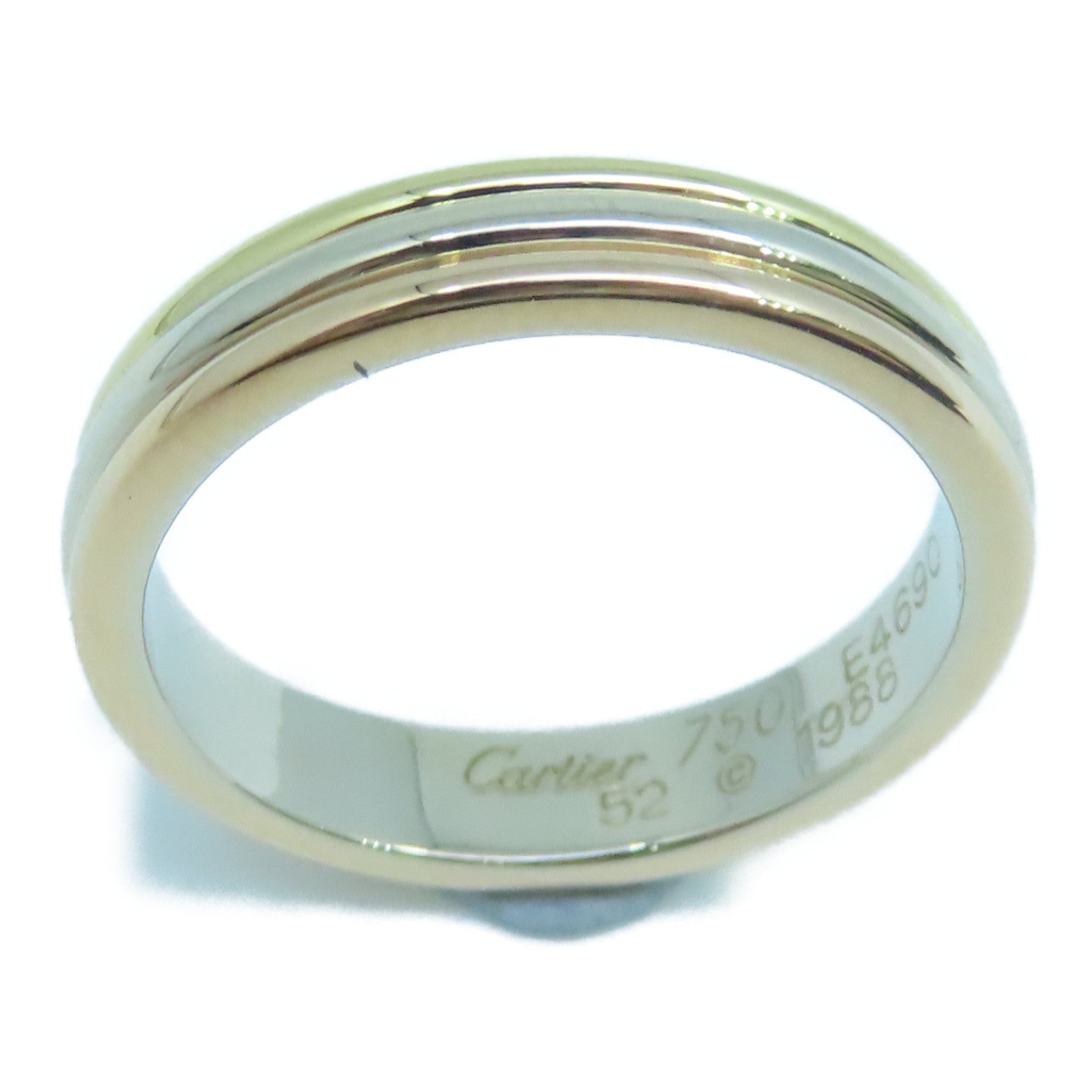 CARTIER 18K黃金/白金/玫瑰金Vendome Louis Ring戒指US#6/#52