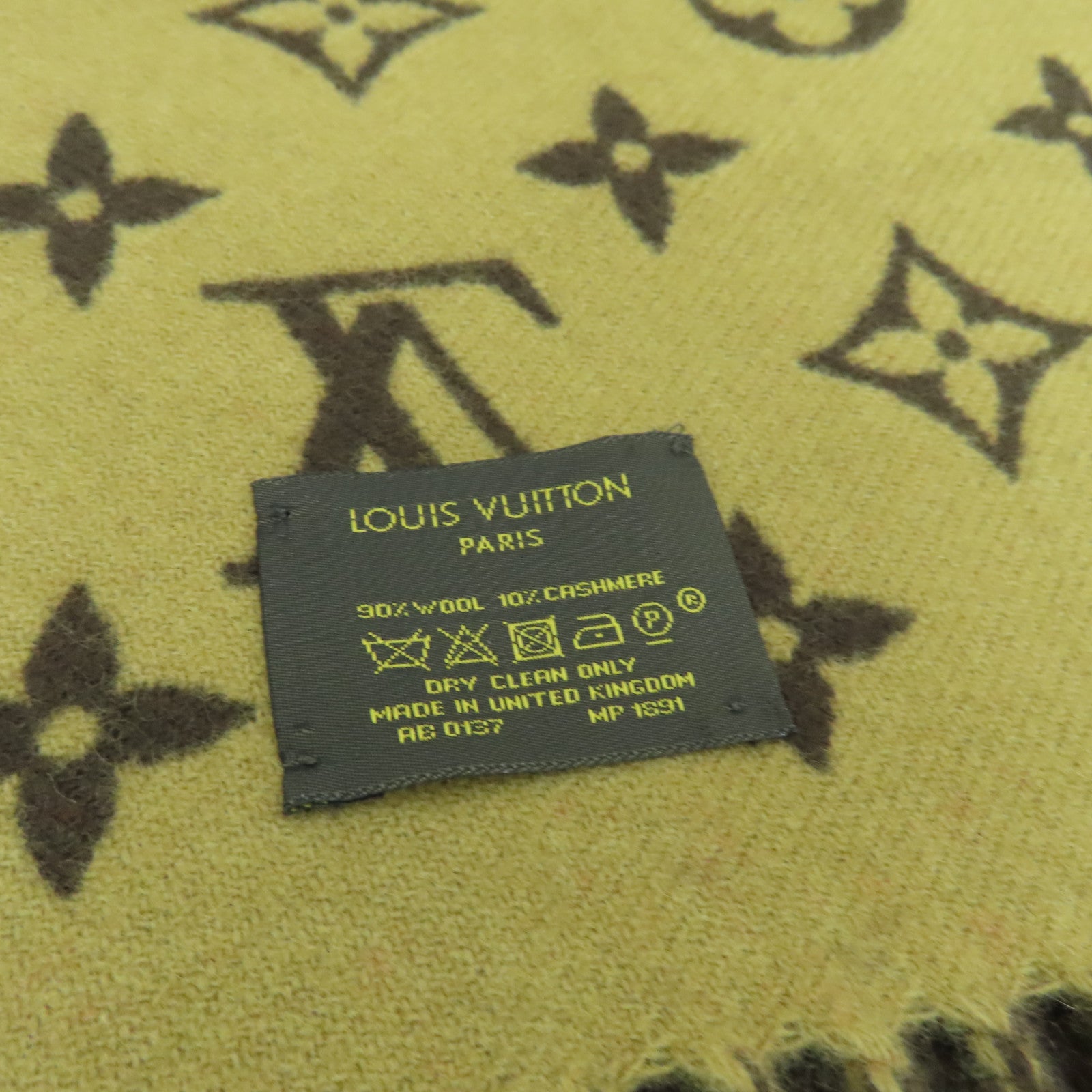 LOUIS VUITTON 羊毛/羊絨Scarf圍巾啡色