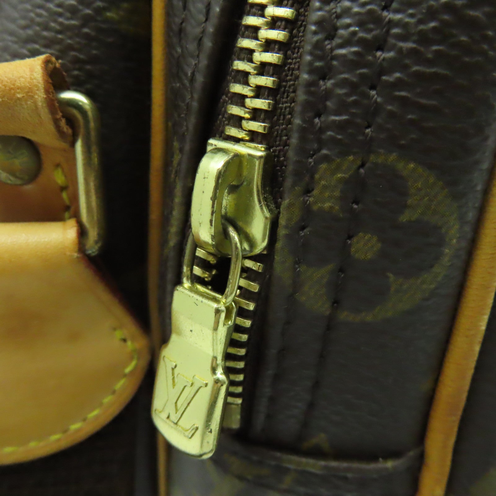 LOUIS VUITTON Monogram Reporter PM Shoulder Bag肩背袋啡色