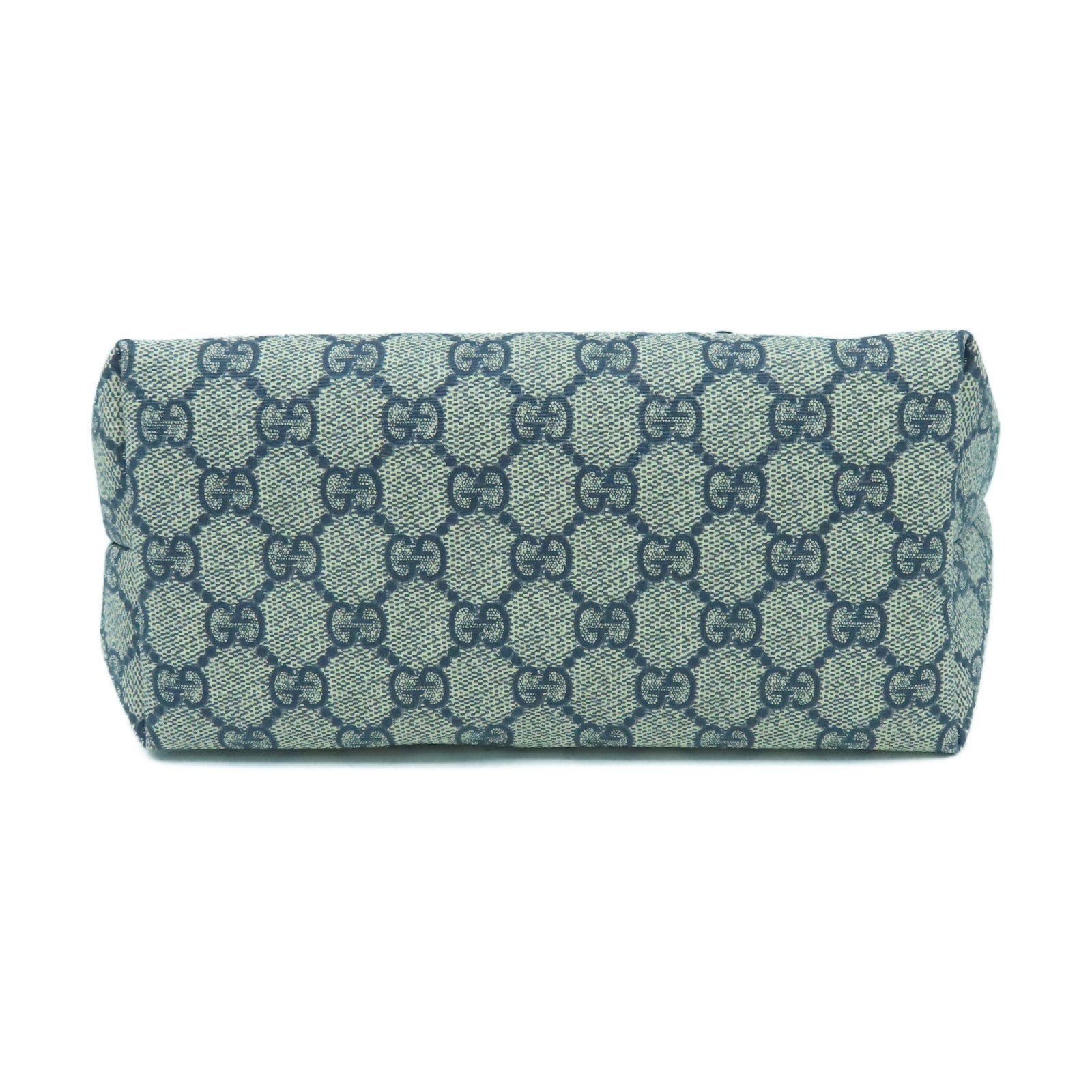 GUCCI 塗層帆布Hand Bag銀扣手挽袋啡色