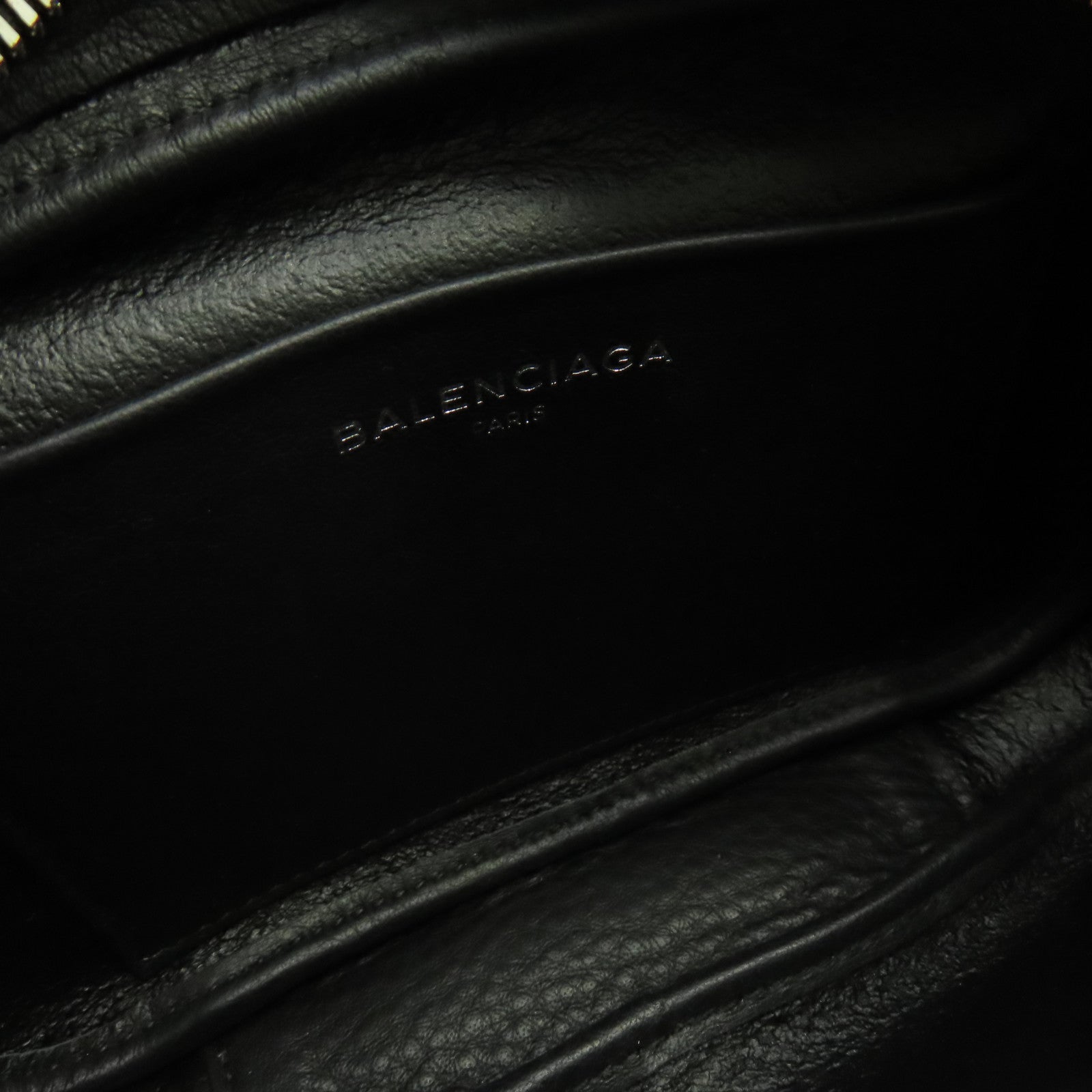 BALENCIAGA 牛皮皮革Exeryay XS銀扣肩背袋灰色