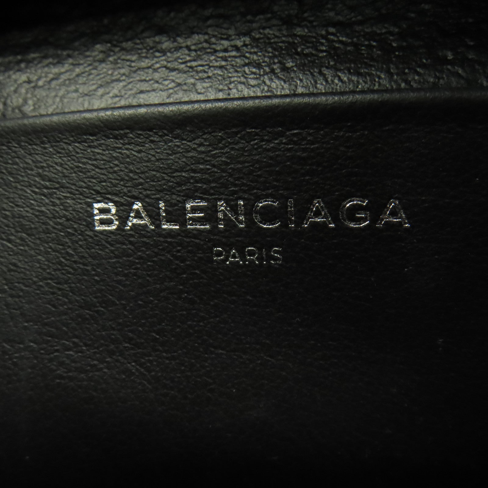BALENCIAGA 牛皮皮革Exeryay XS銀扣肩背袋灰色
