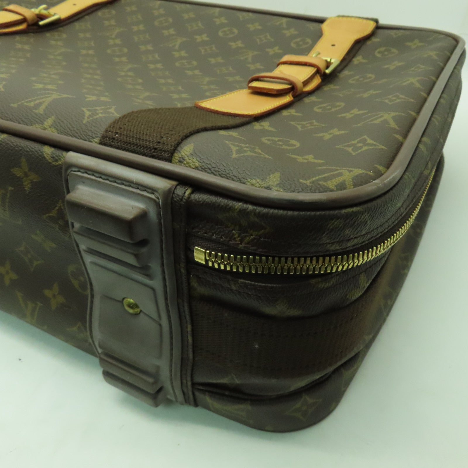 LOUIS VUITTON 【激減優惠】Monogram Satellite 53金扣行李箱啡色