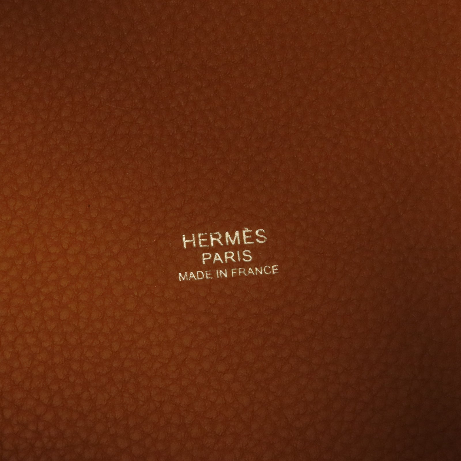 HERMES Clemence皮革Picotin MM銀扣手挽袋Gold經典駝色