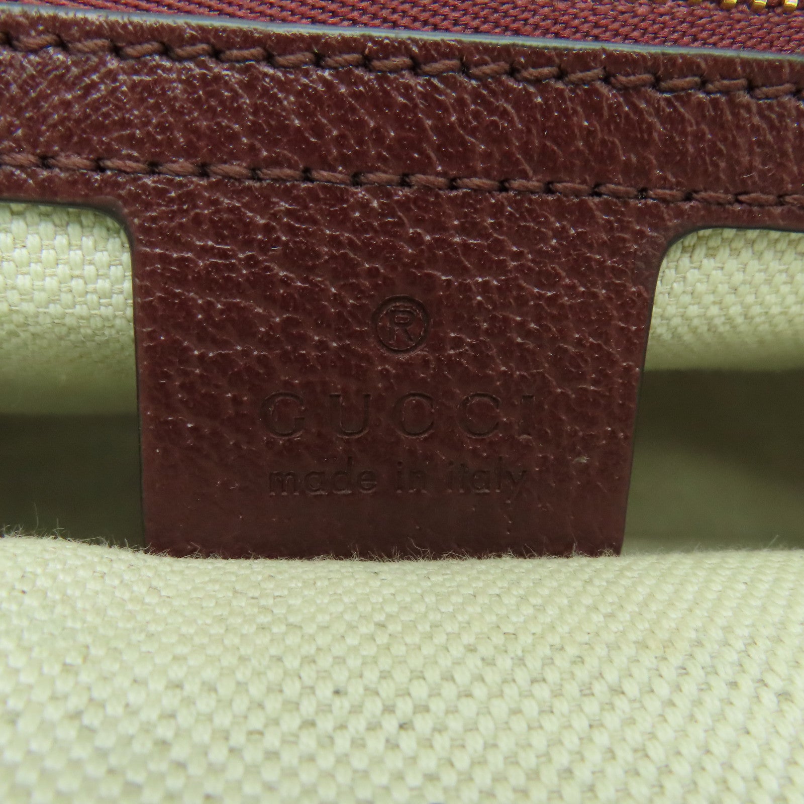 GUCCI 帆布Shoulder Bag金扣肩背袋紅色