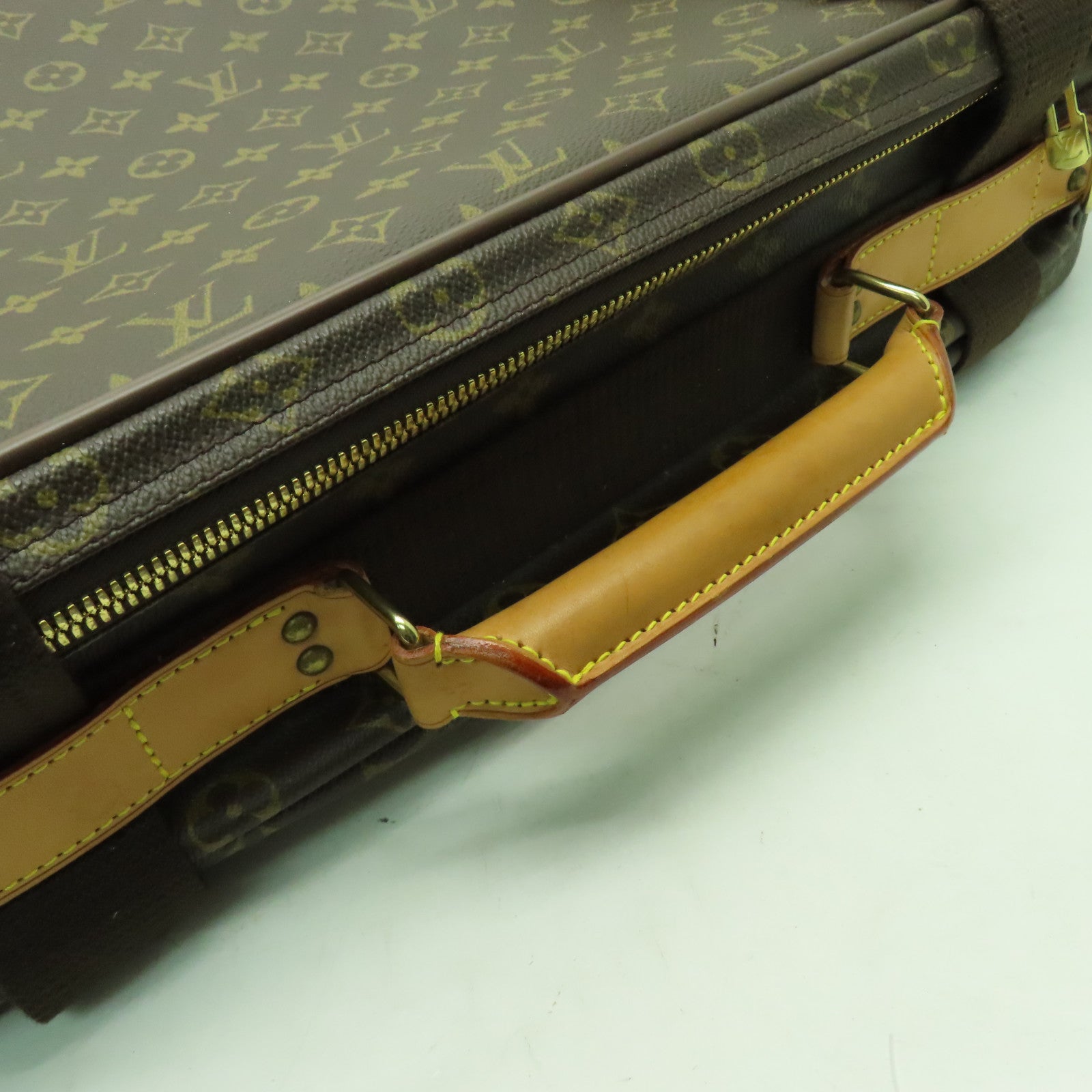 LOUIS VUITTON 【激減優惠】Monogram Satellite 53金扣行李箱啡色