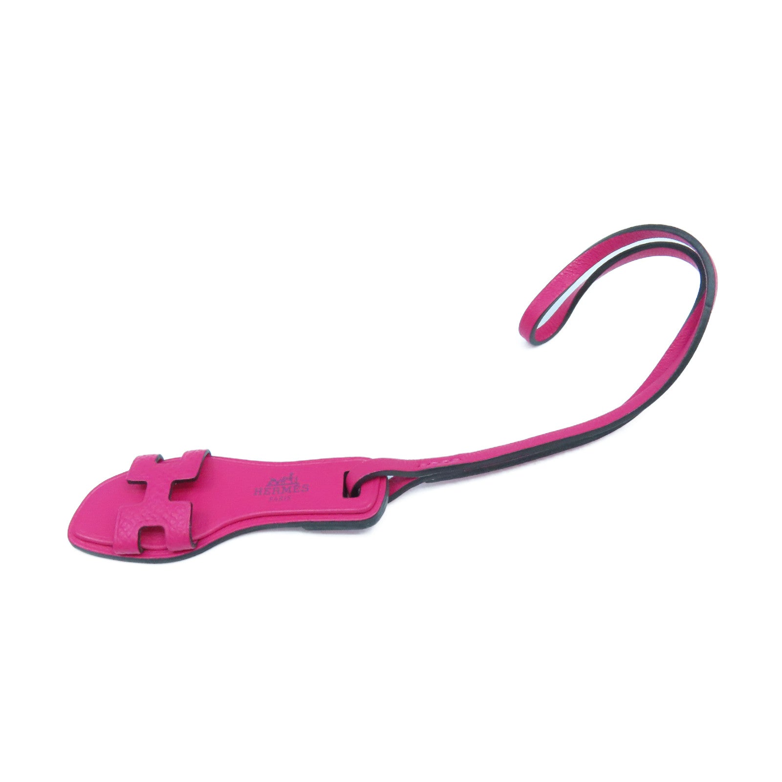 HERMES Epsom皮革Nano Charm挂饰Rose Extreme红色
