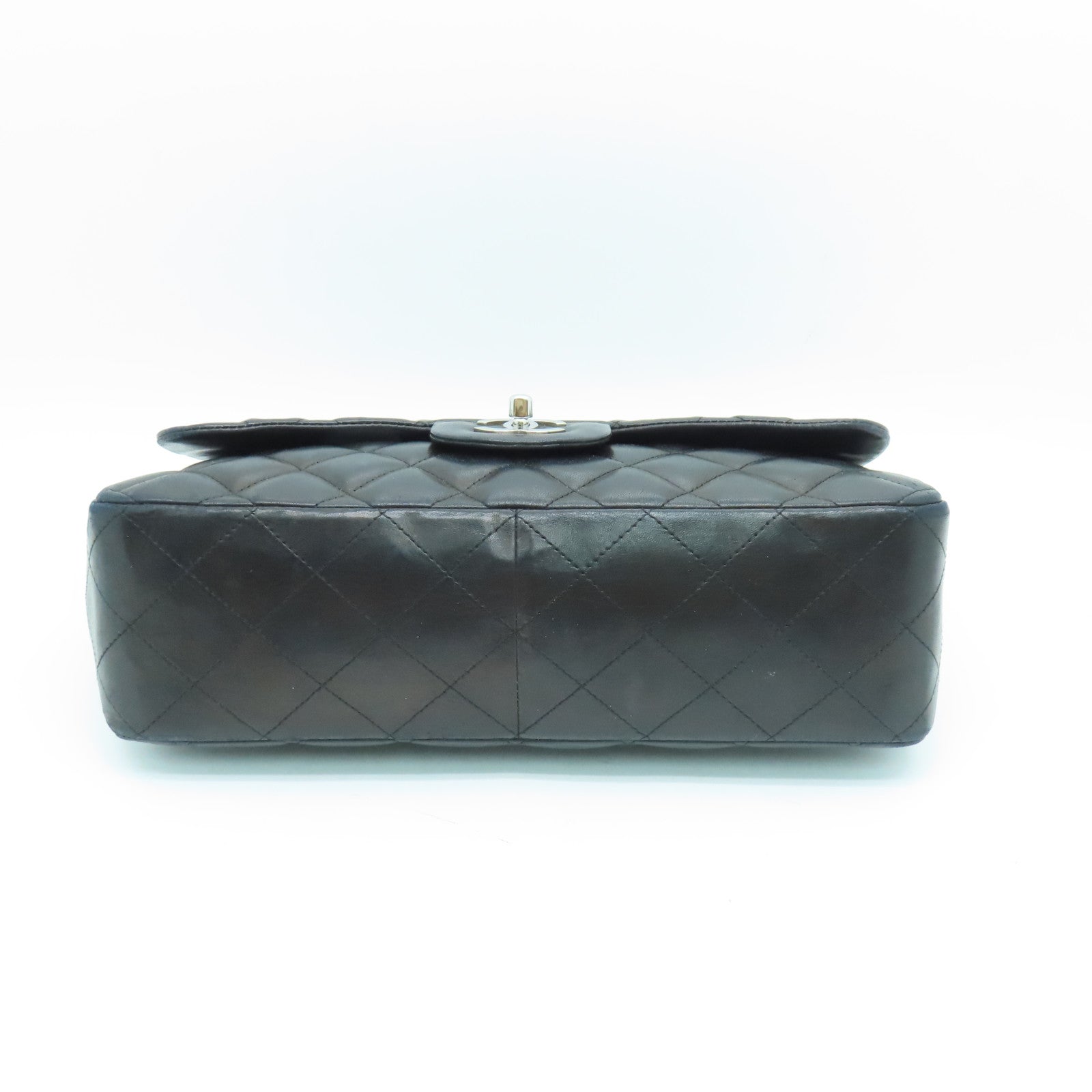 CHANEL Rhombus Sheepskin Leather Chain Shoulder Bag Chain Belt Shoulder Bag Black