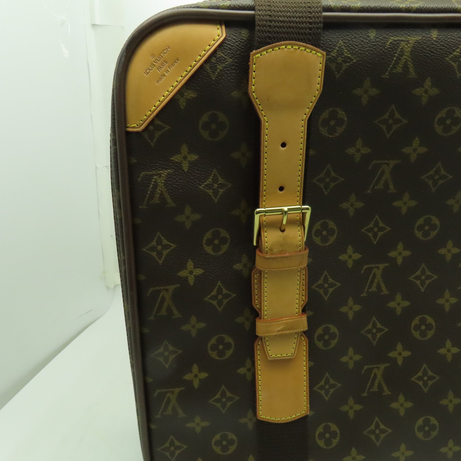 LOUIS VUITTON 【激減優惠】Monogram Satellite 53金扣行李箱啡色