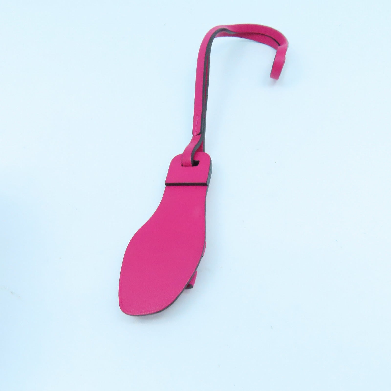 HERMES Epsom皮革Nano Charm挂饰Rose Extreme红色