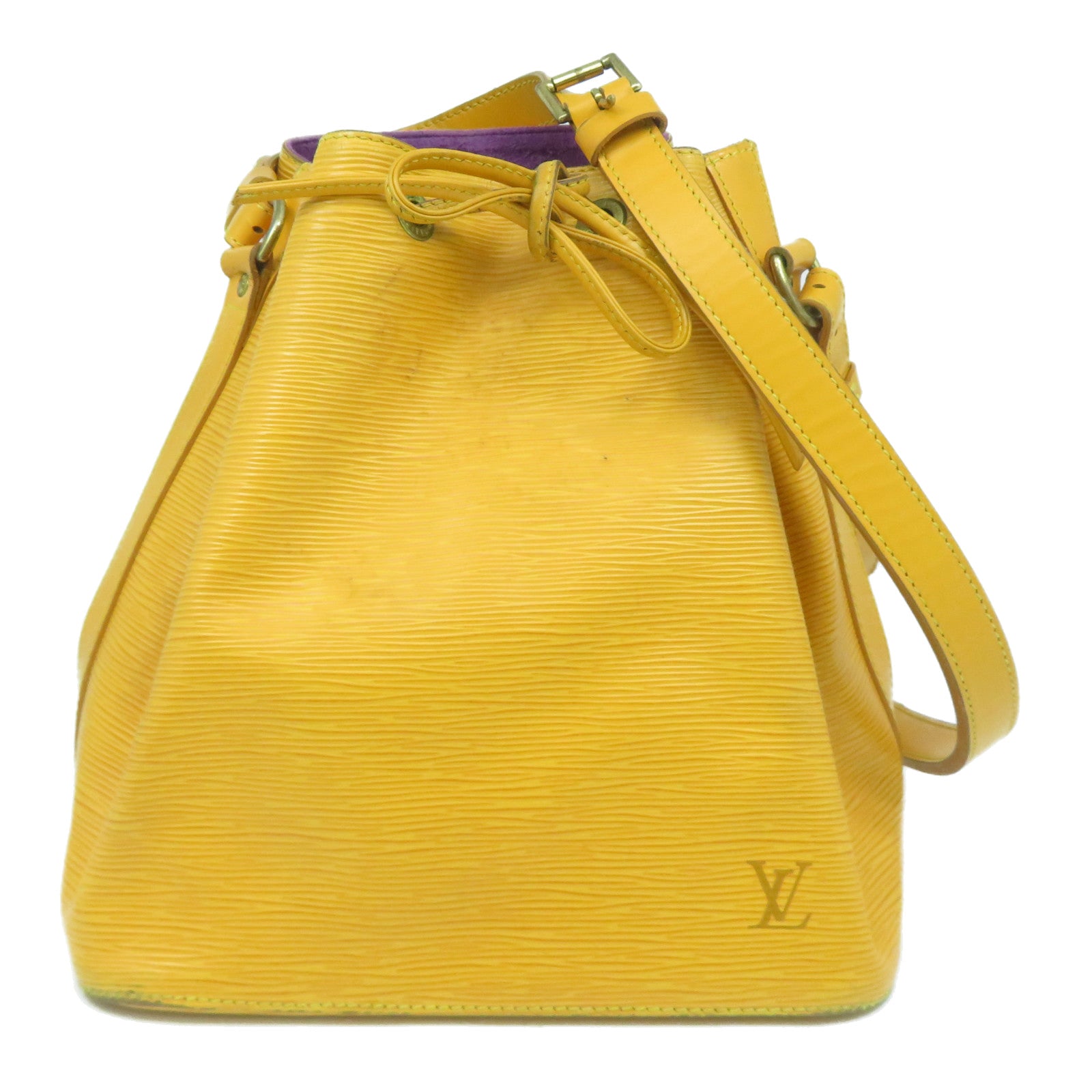 LOUIS VUITTON Epi Noe Shoulder Bag金扣肩背袋黃色