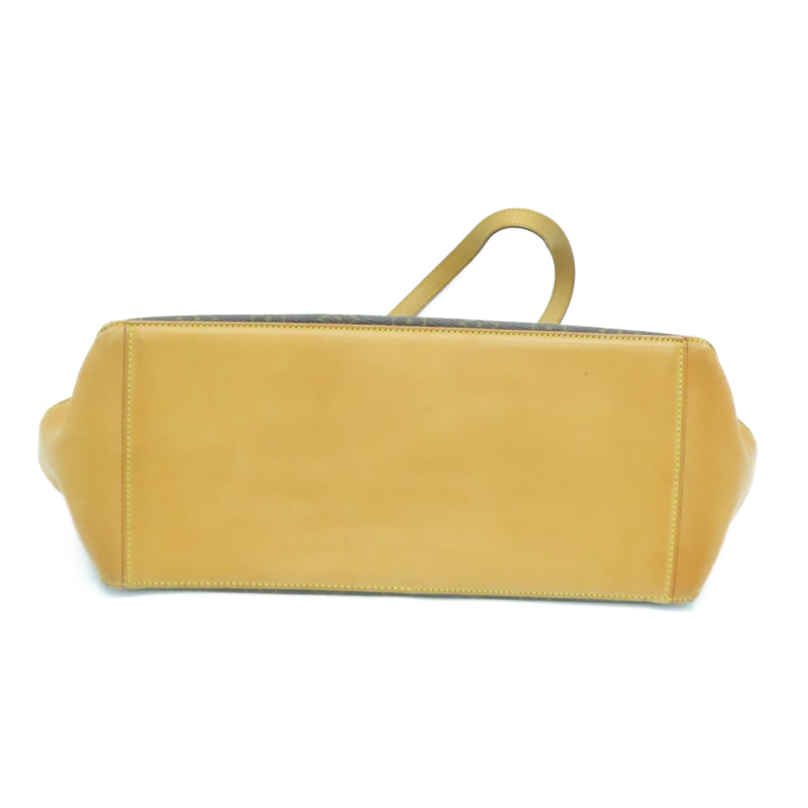 LOUIS VUITTON Monogram Cabas Mezzo金扣手挽袋啡色