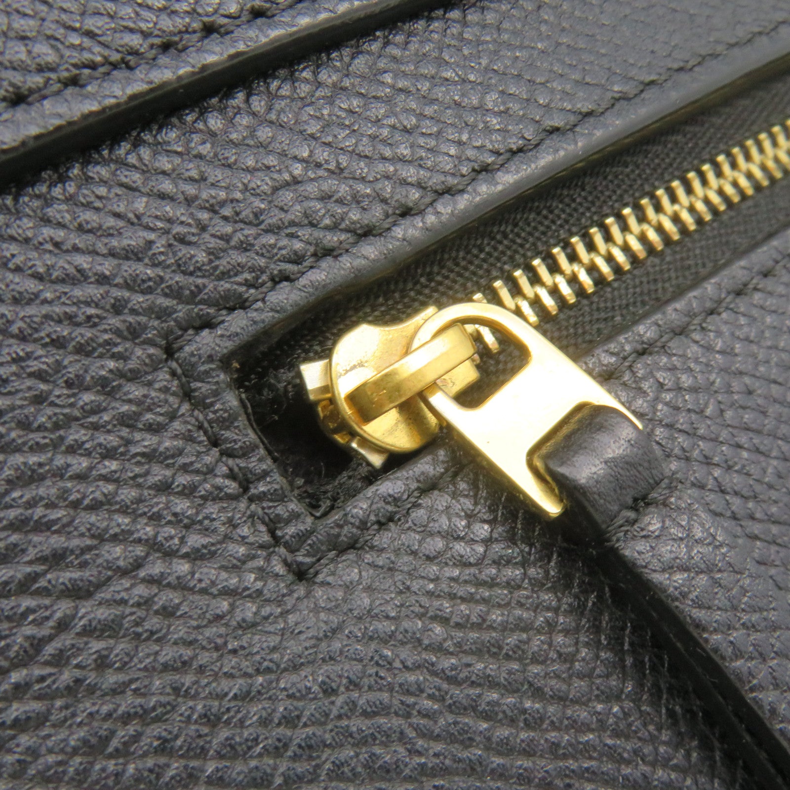 CELINE Cowhide Leather Mini Belt 2Way Shoulder Bag Handle Shoulder Bag Black