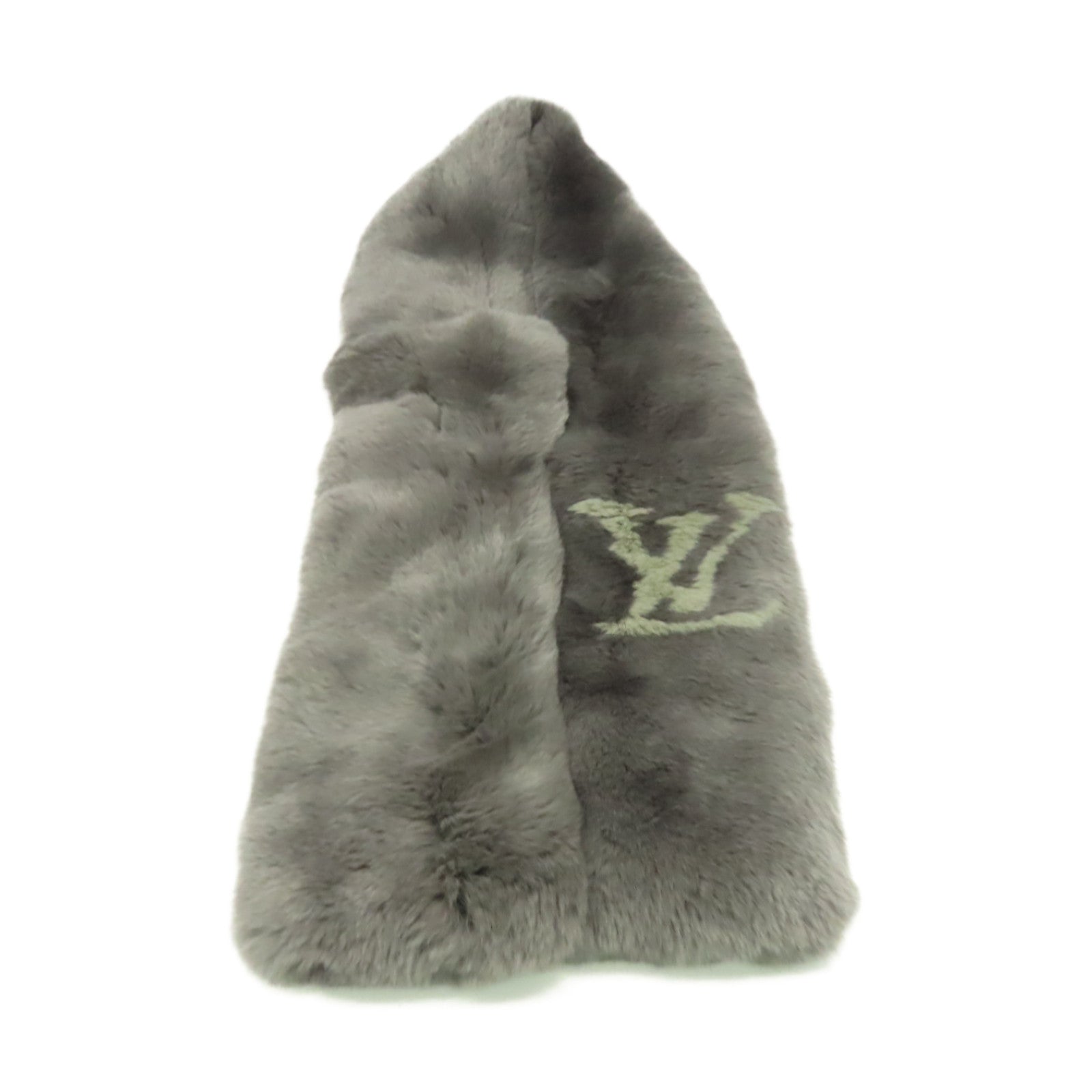 LOUIS VUITTON 兔毛Scarf圍巾灰色