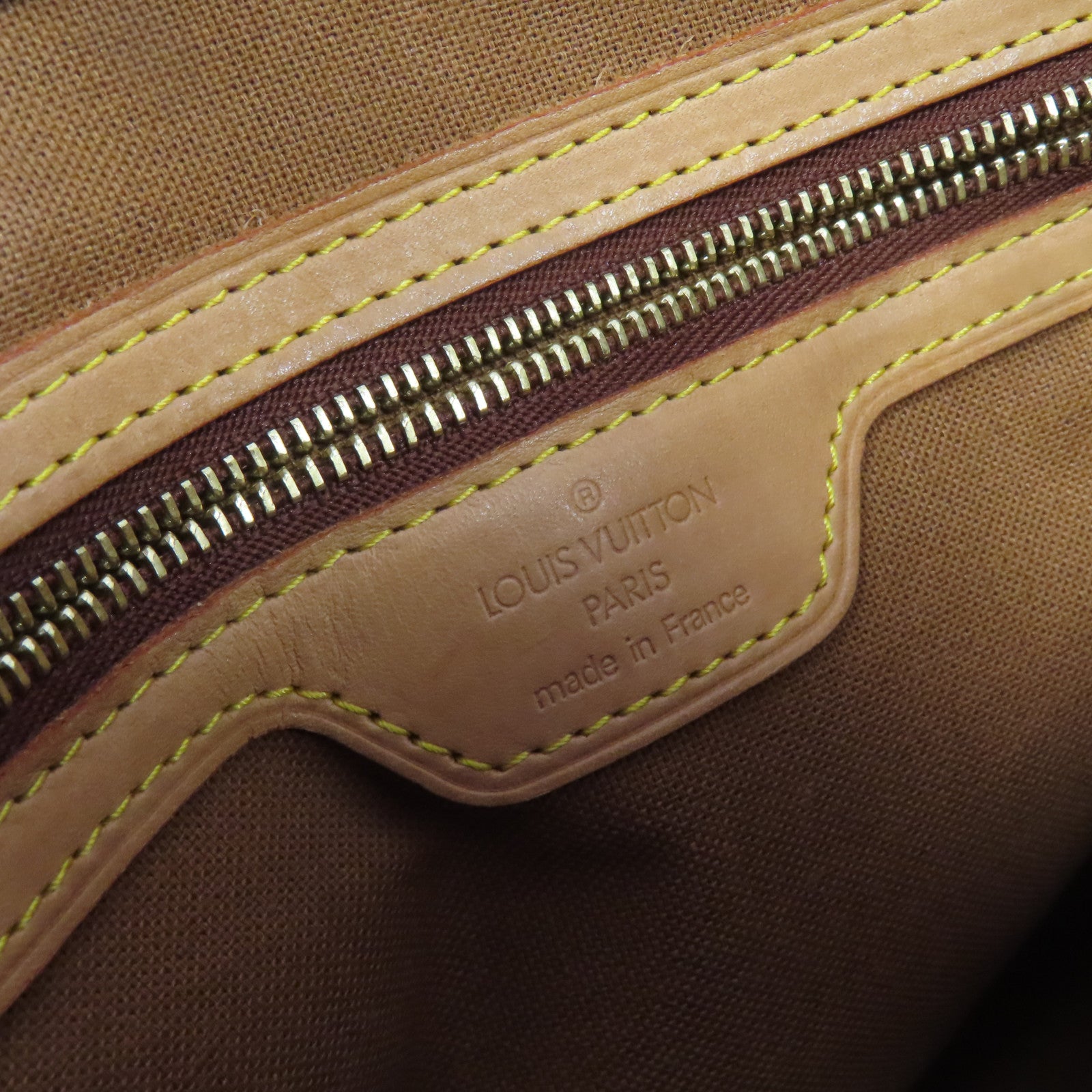 LOUIS VUITTON Monogram Cabas Piano Tote Bag金扣肩背袋啡色