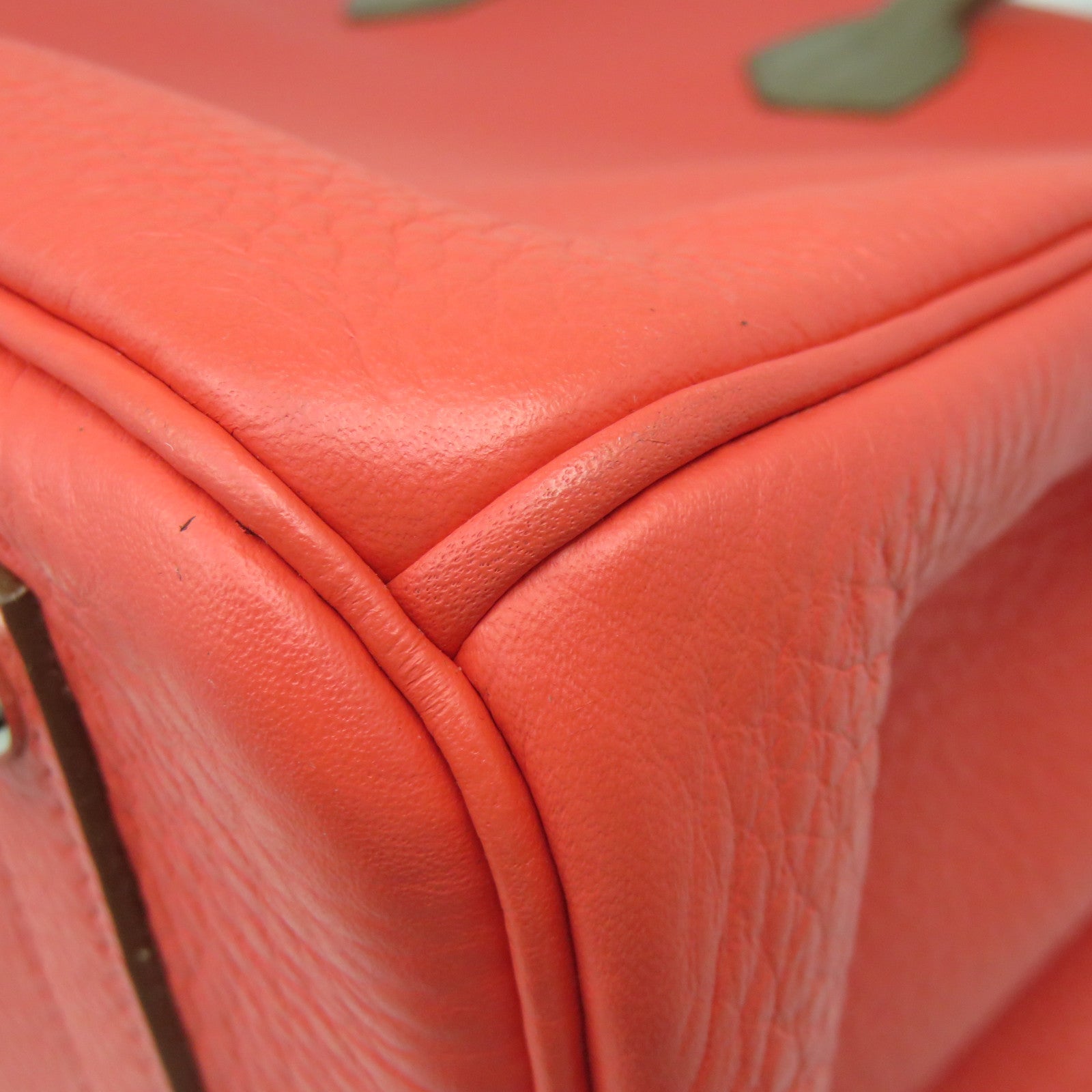 HERMES 【激减优惠】Swift皮革银扣Birkin 35 Hand Bag手挽袋啡色/粉红色