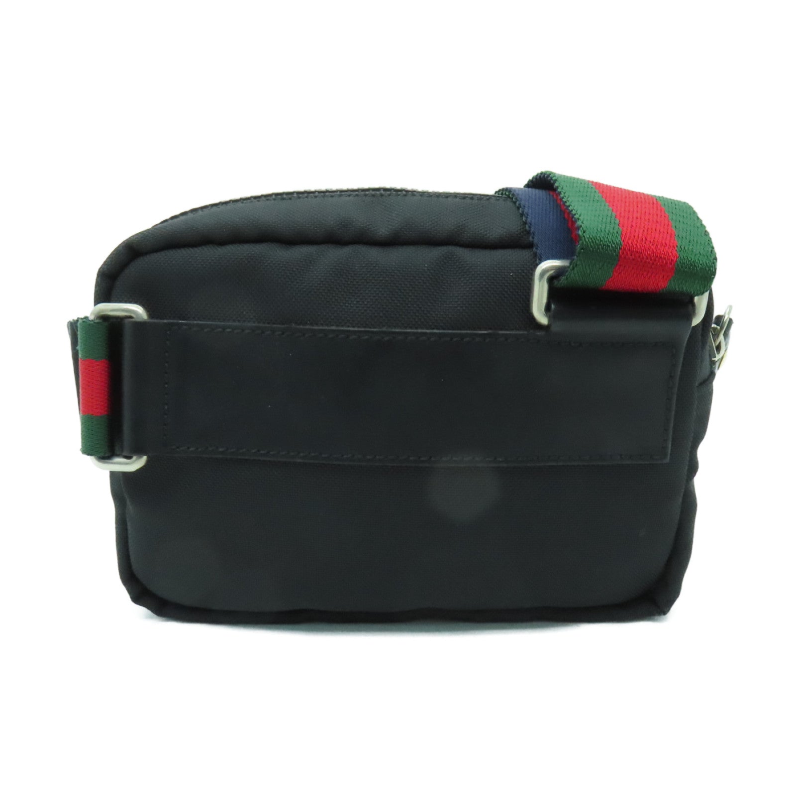 GUCCI 【激減優惠】尼龍Shoulder Bag銀扣肩背袋黑色