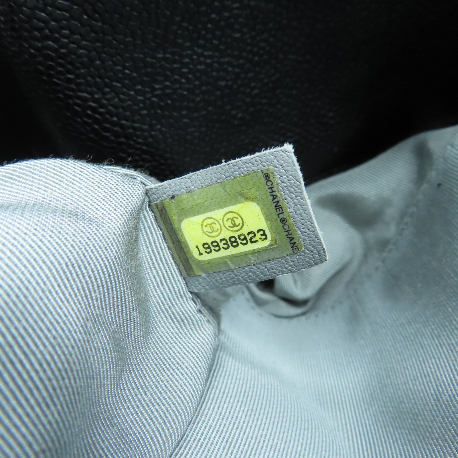 CHANEL 菱格牛皮皮革Shoulder Bag銀扣手挽肩背兩用袋黑色