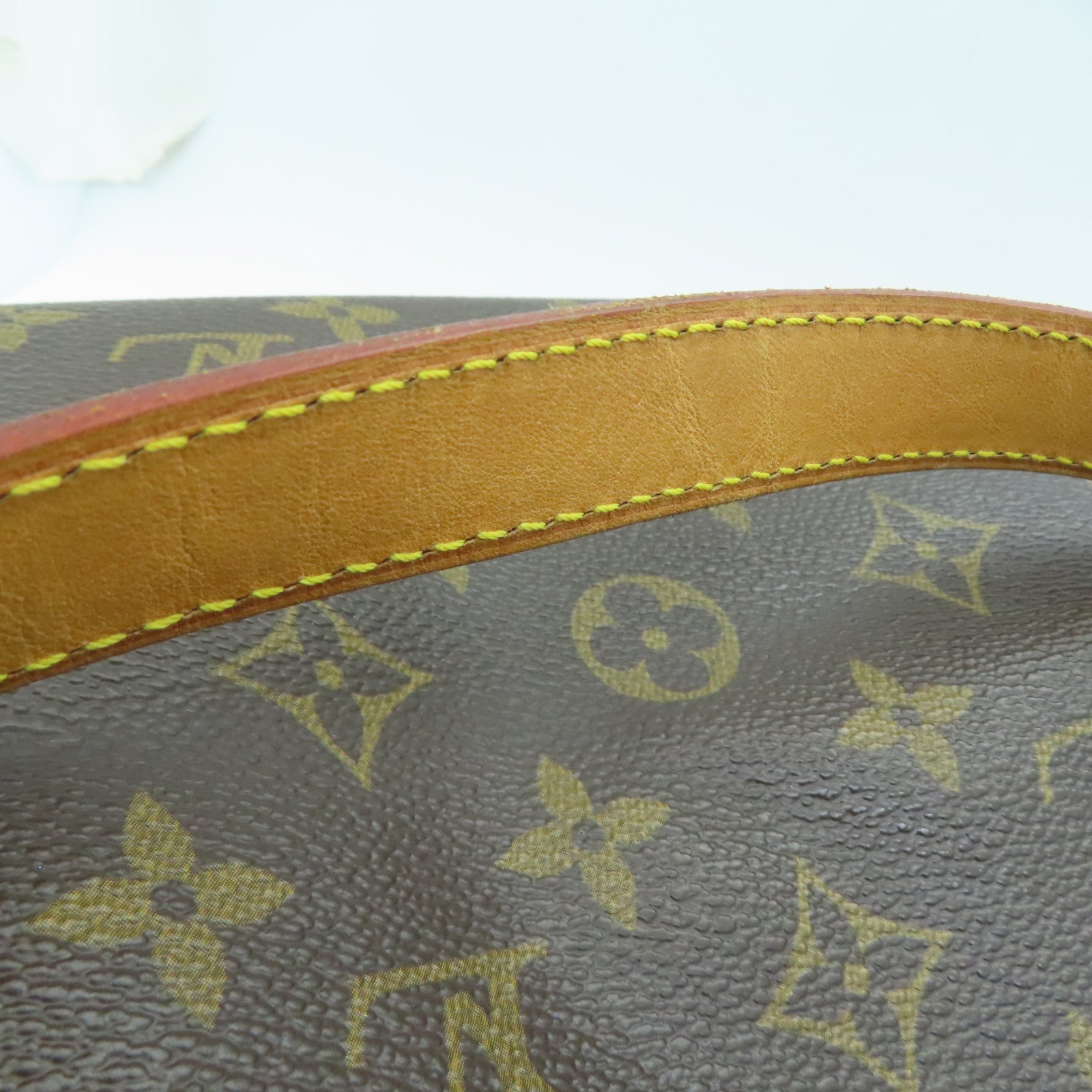 LOUIS VUITTON Monogram Cabas Mezzo金扣手挽袋啡色