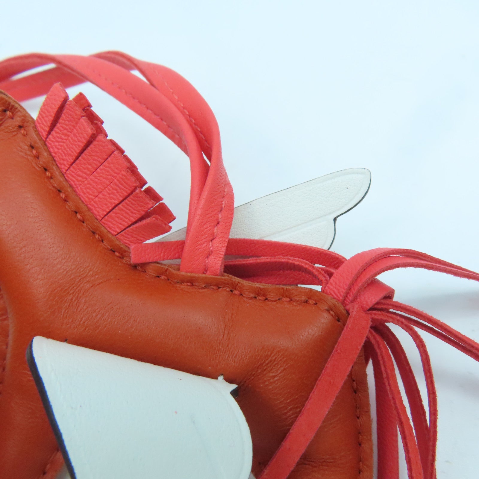 HERMES 【激減優惠】Swift皮革Rodeo Pegase PM掛飾紅色