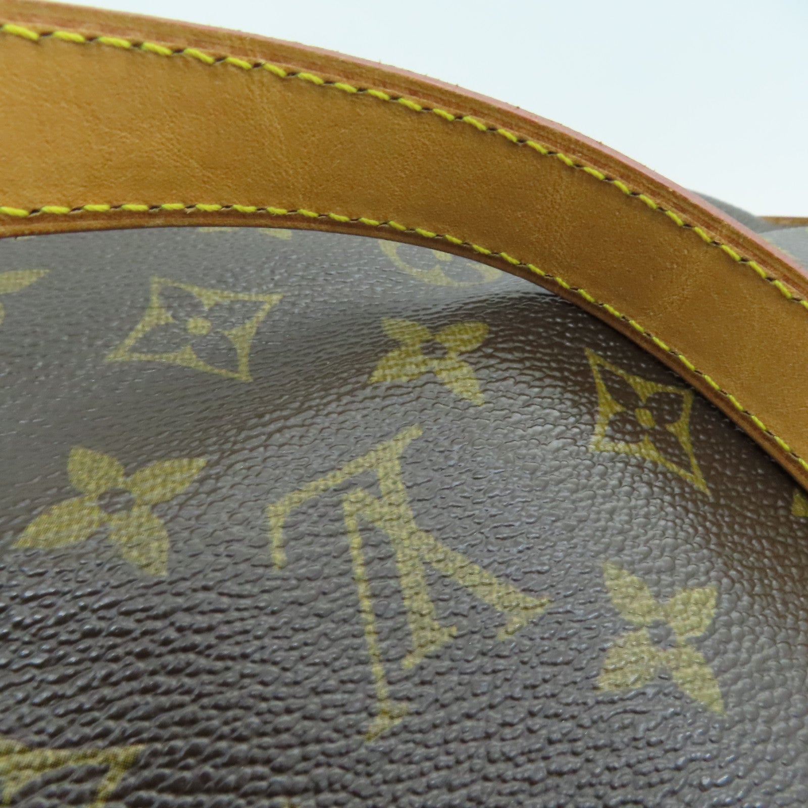 LOUIS VUITTON Monogram Cabas Mezzo金扣手挽袋啡色