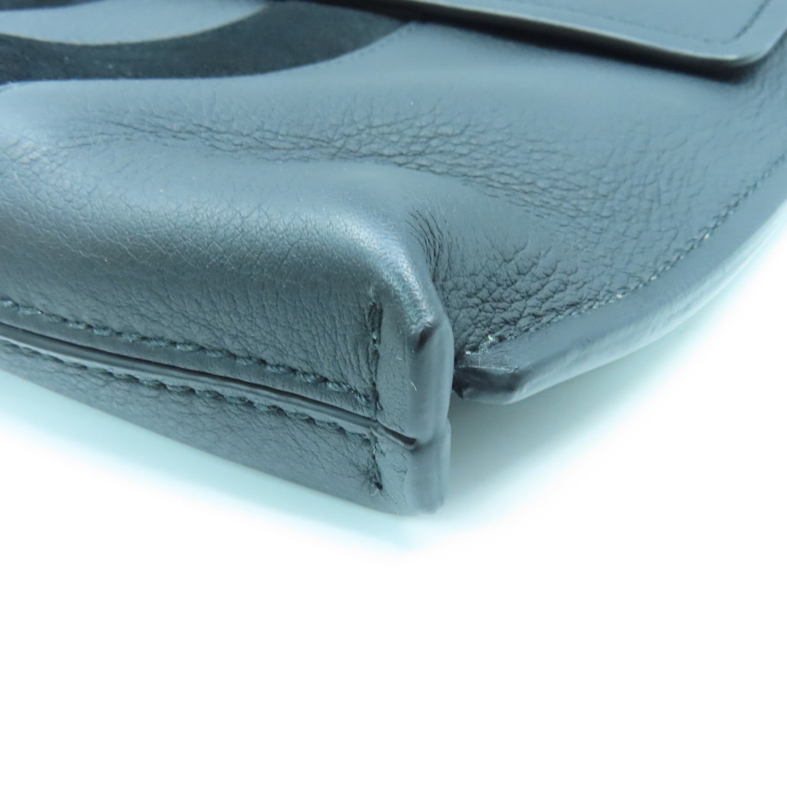 BALLY 牛皮皮革Shoulder Bag黑扣肩背袋黑色