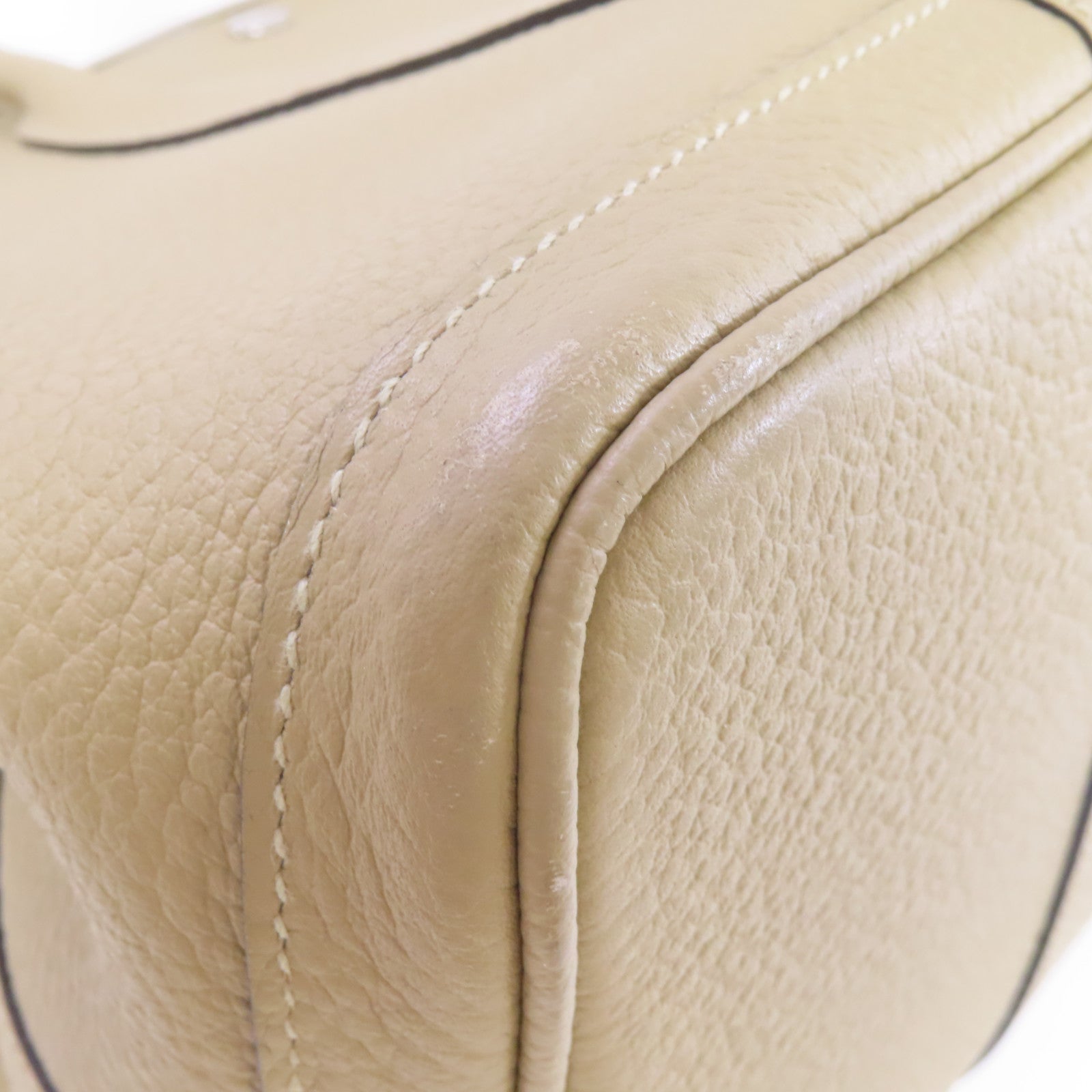 HERMES Country皮革Garden Party PM Tote Bag銀扣手挽袋Trench/奶茶色