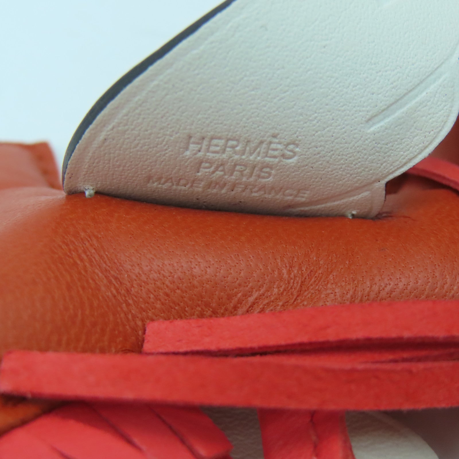 HERMES 【激減優惠】Swift皮革Rodeo Pegase PM掛飾紅色