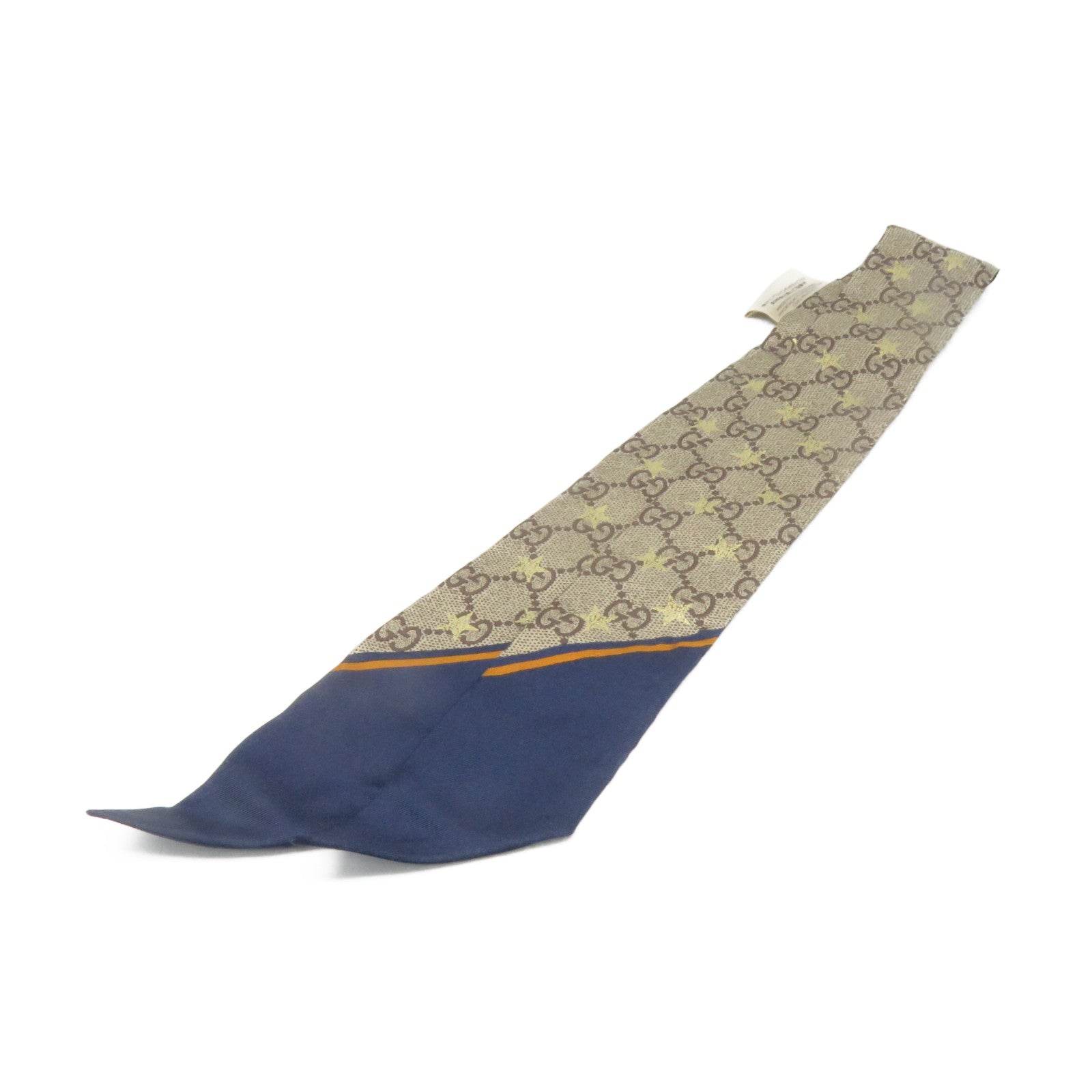 GUCCI 丝质Scarf丝巾啡色/宝蓝色/彩色