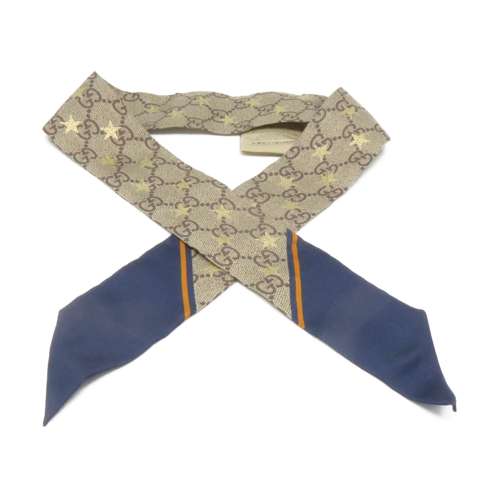 GUCCI 丝质Scarf丝巾啡色/宝蓝色/彩色