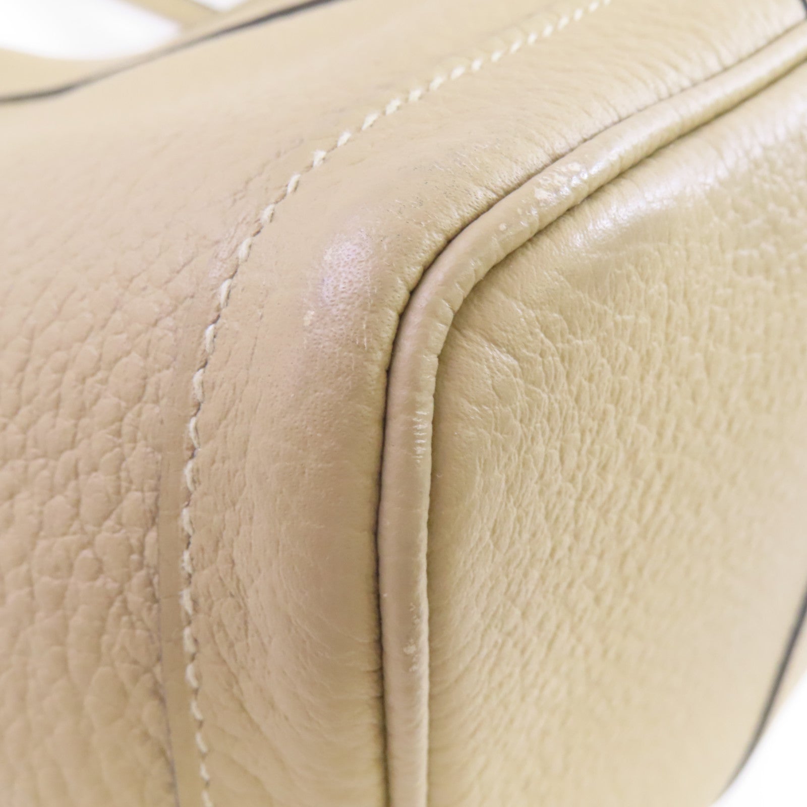HERMES Country皮革Garden Party PM Tote Bag銀扣手挽袋Trench/奶茶色