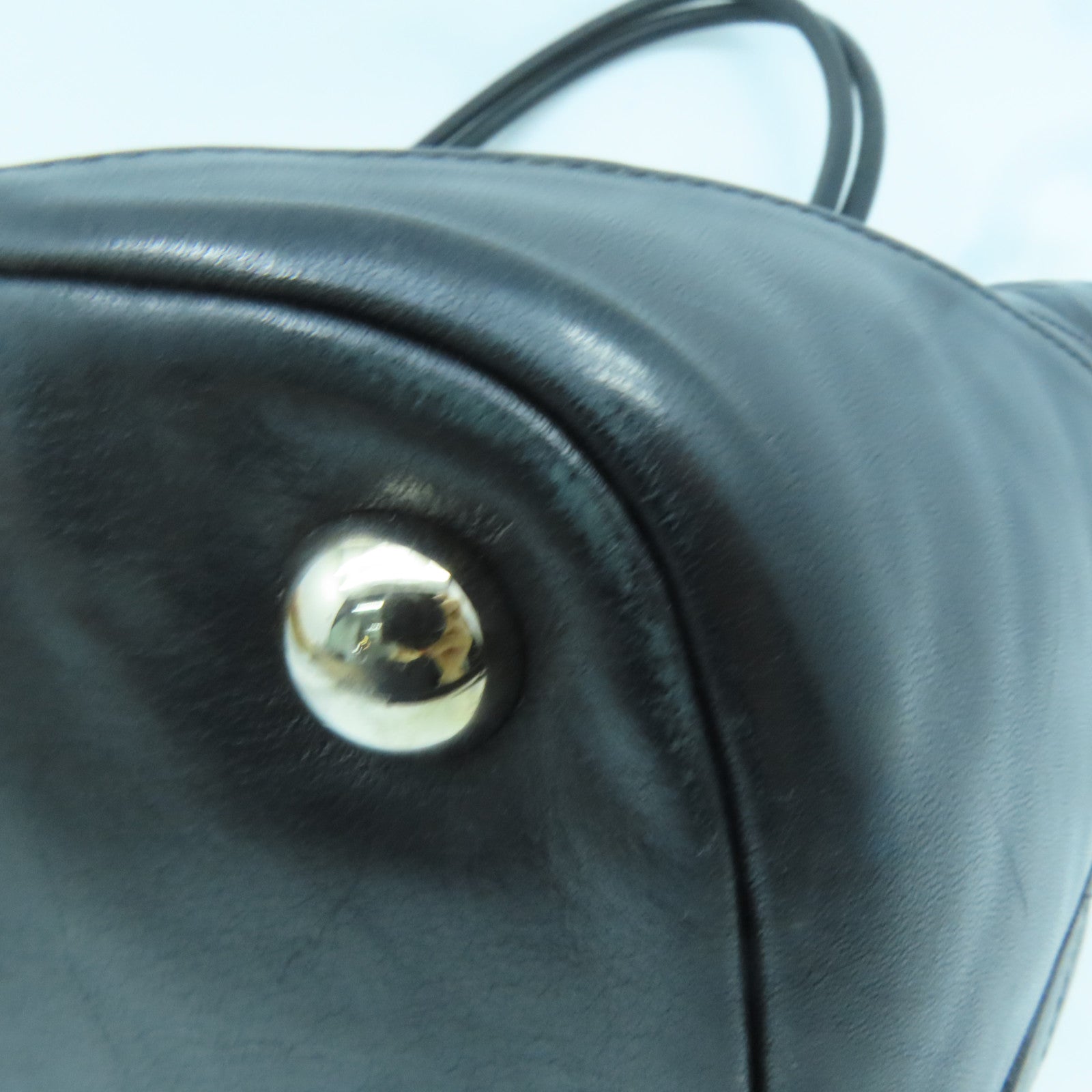 CHANEL 菱格牛皮皮革Cambon Totebag銀扣肩背袋黑色