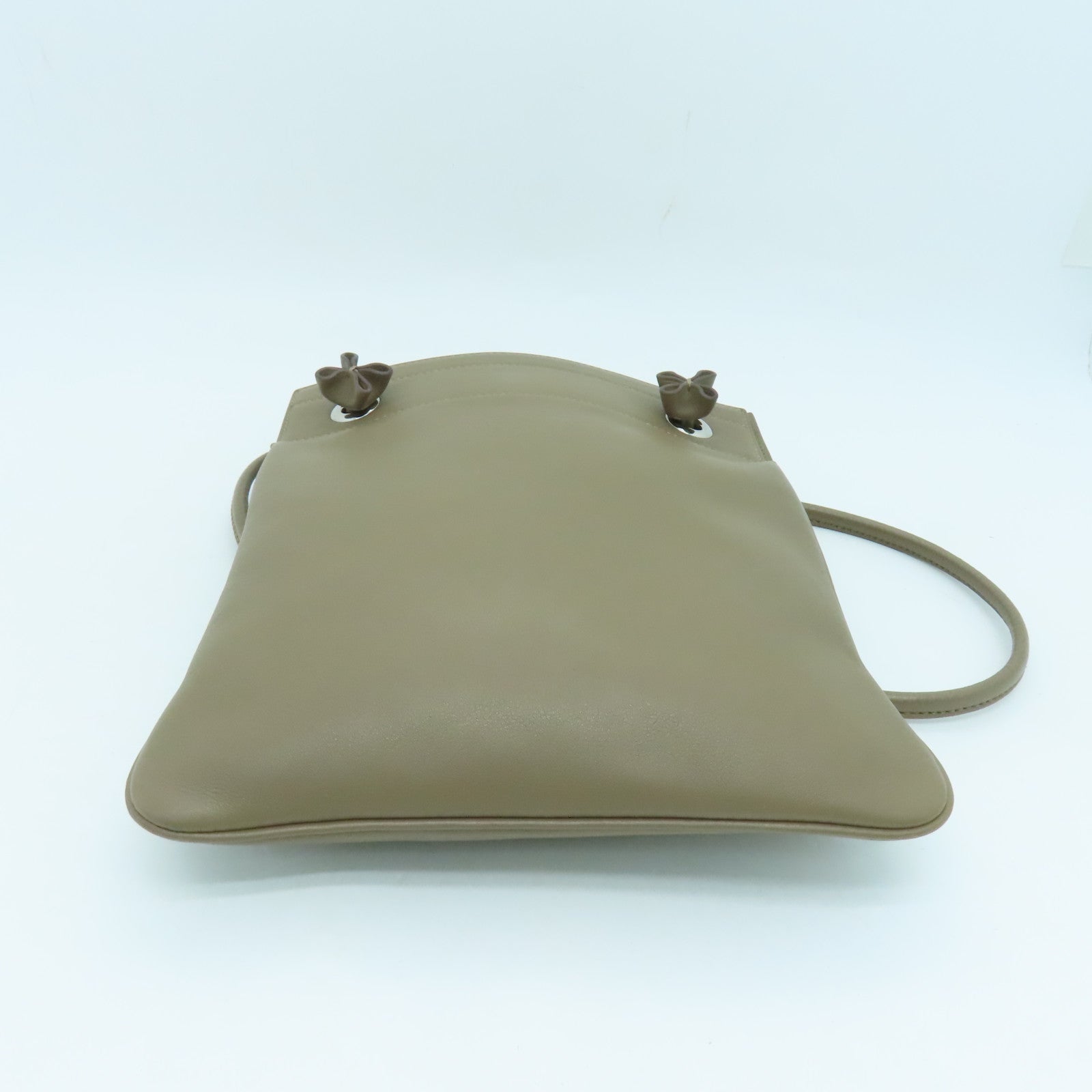 HERMES Swift皮革Aline Tote Bag银扣手挽袋啡色