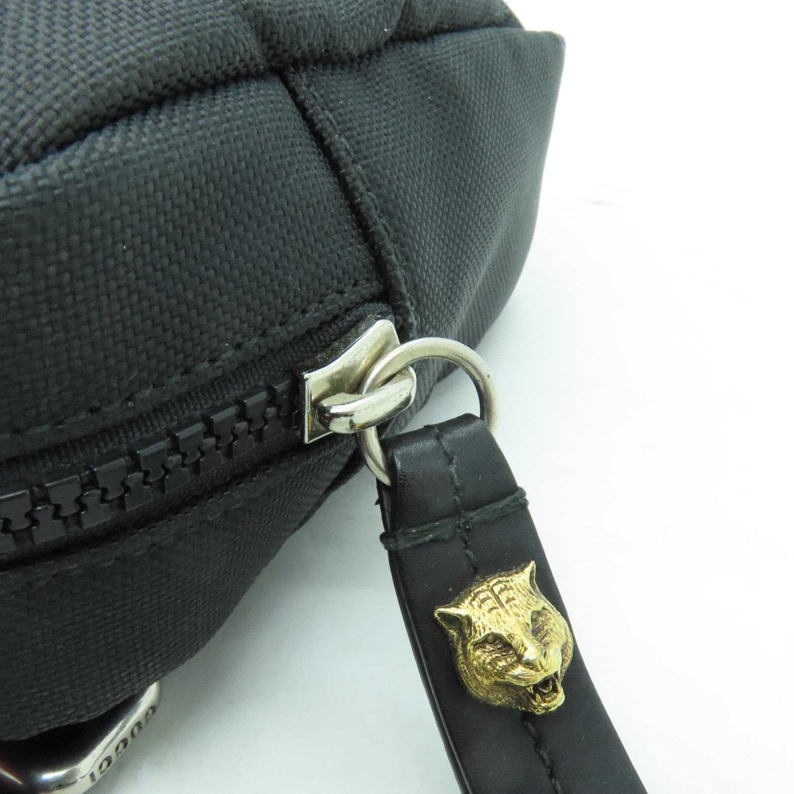 GUCCI 【激減優惠】尼龍Shoulder Bag銀扣肩背袋黑色
