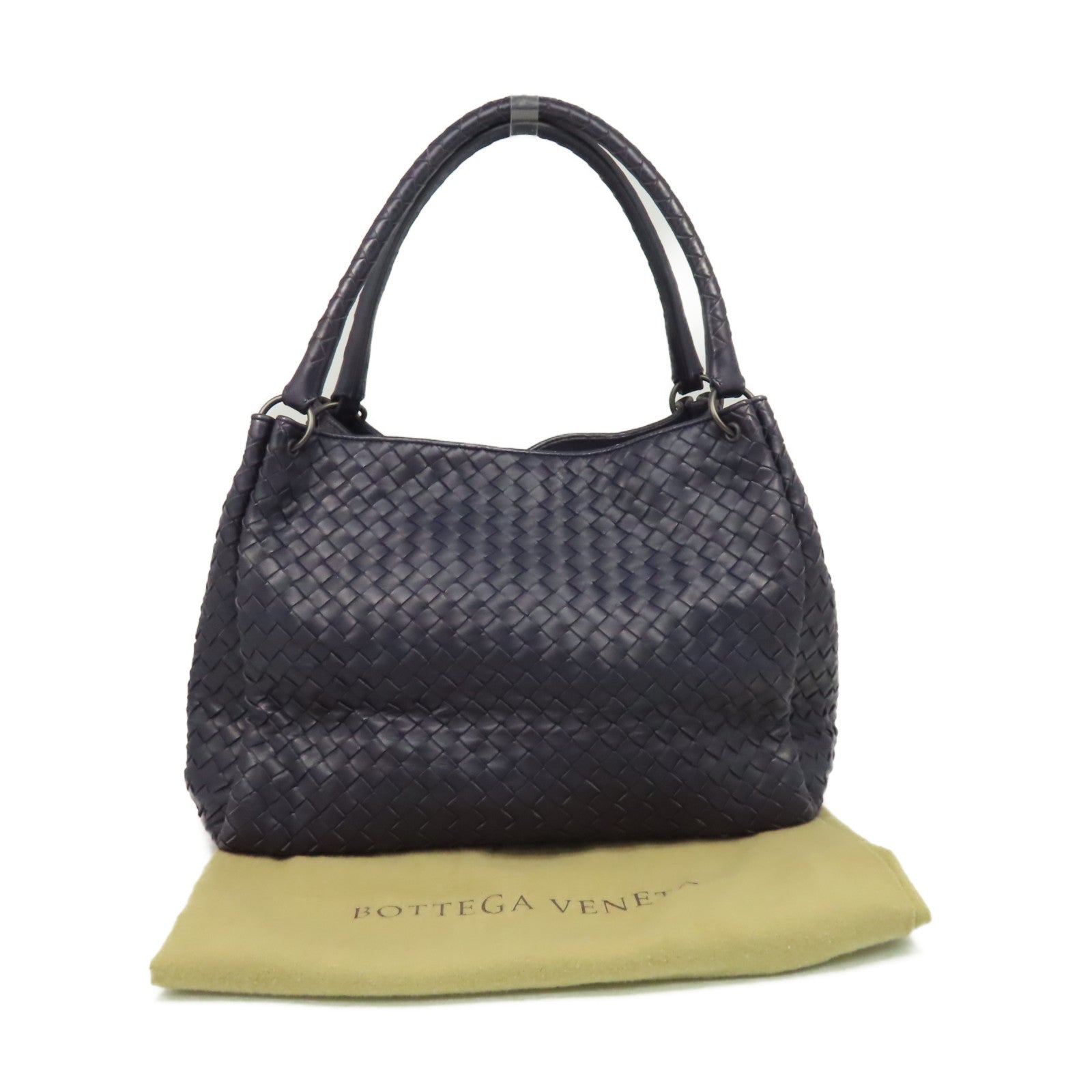 BOTTEGA VENETA 織紋皮革Shoulder Bag肩背袋紫色