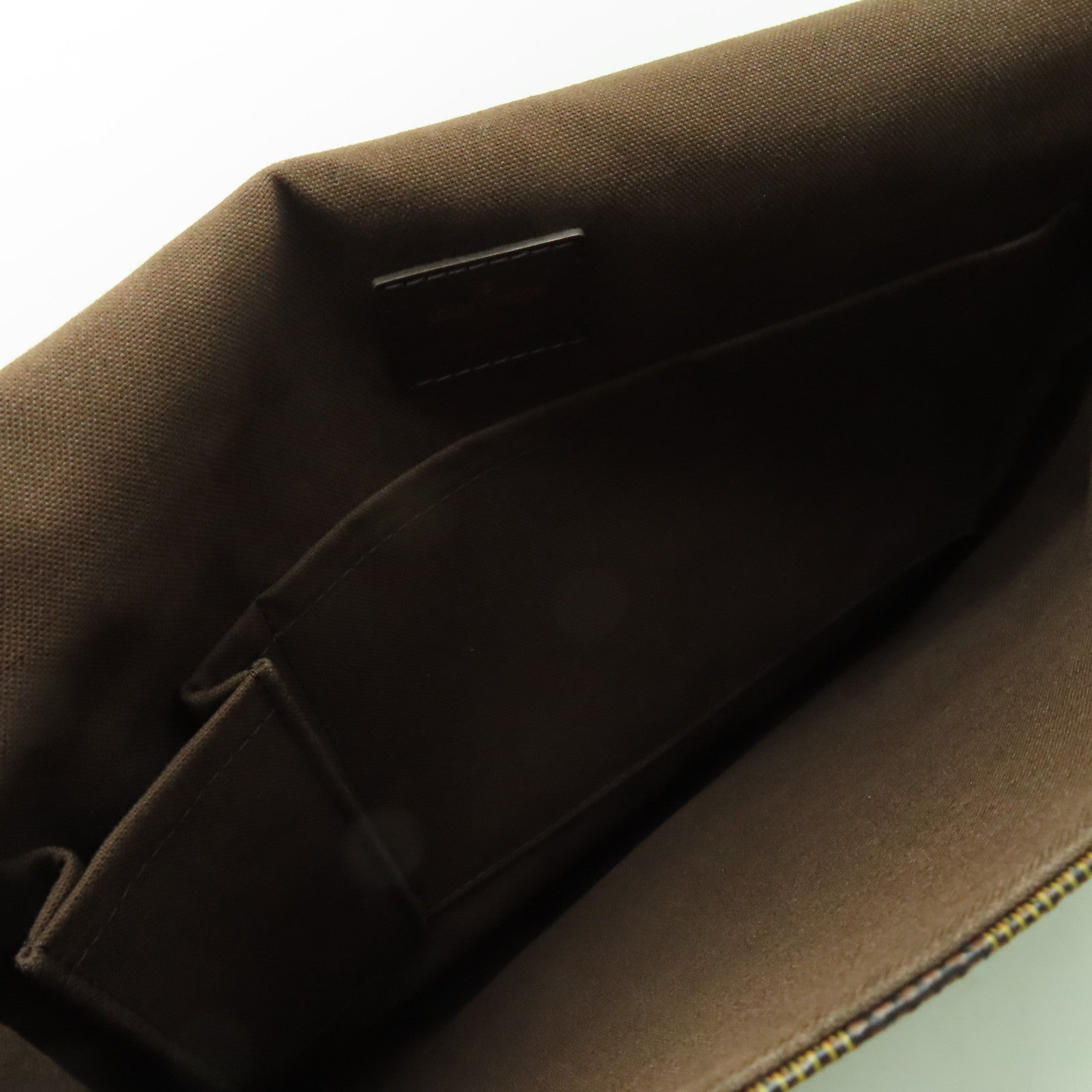 LOUIS VUITTON Damier Brooklyn MM金扣肩背袋啡色