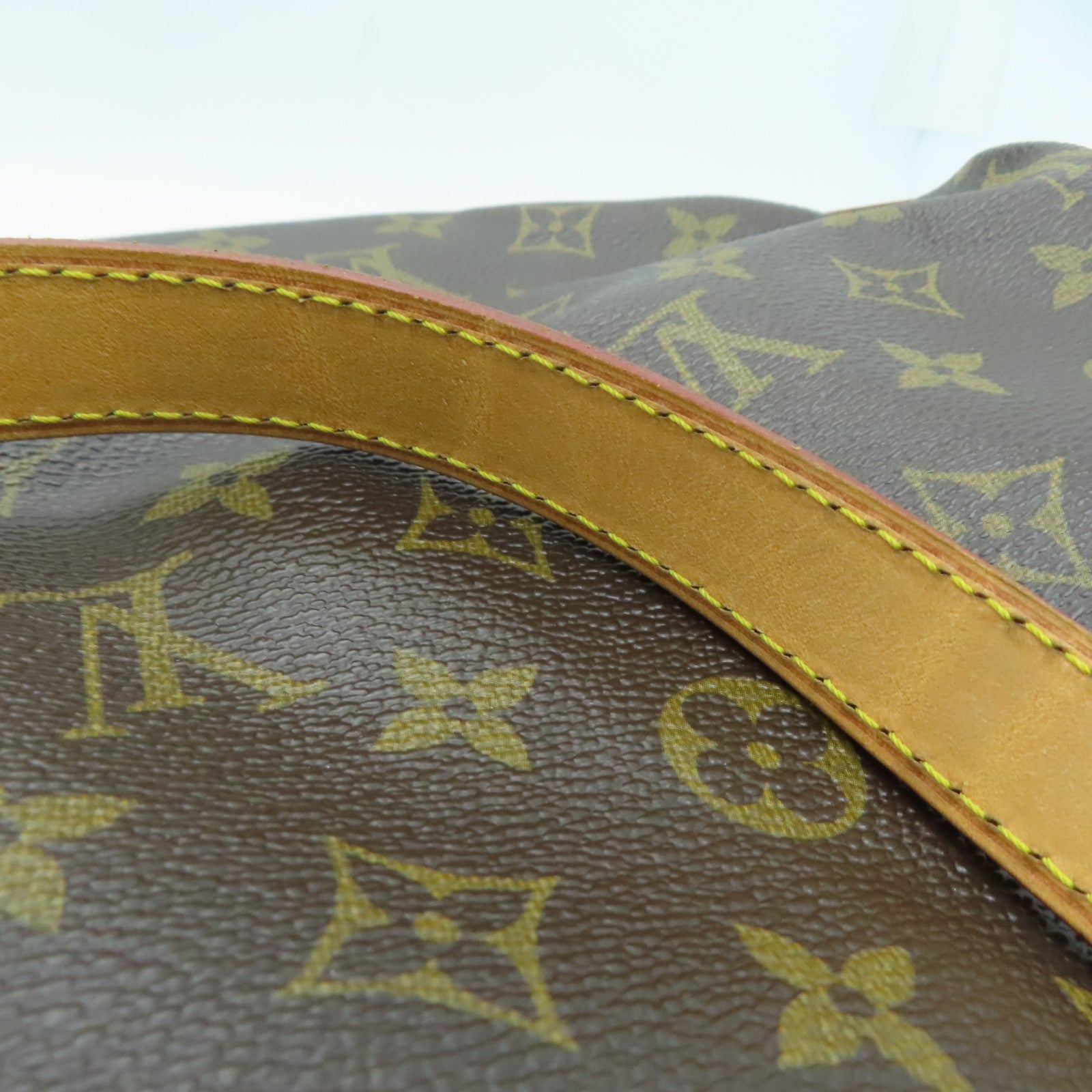 LOUIS VUITTON Monogram Cabas Mezzo金扣手挽袋啡色