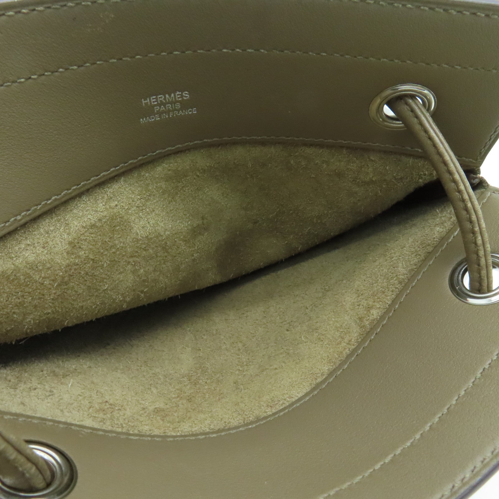 HERMES Swift皮革Aline Tote Bag银扣手挽袋啡色