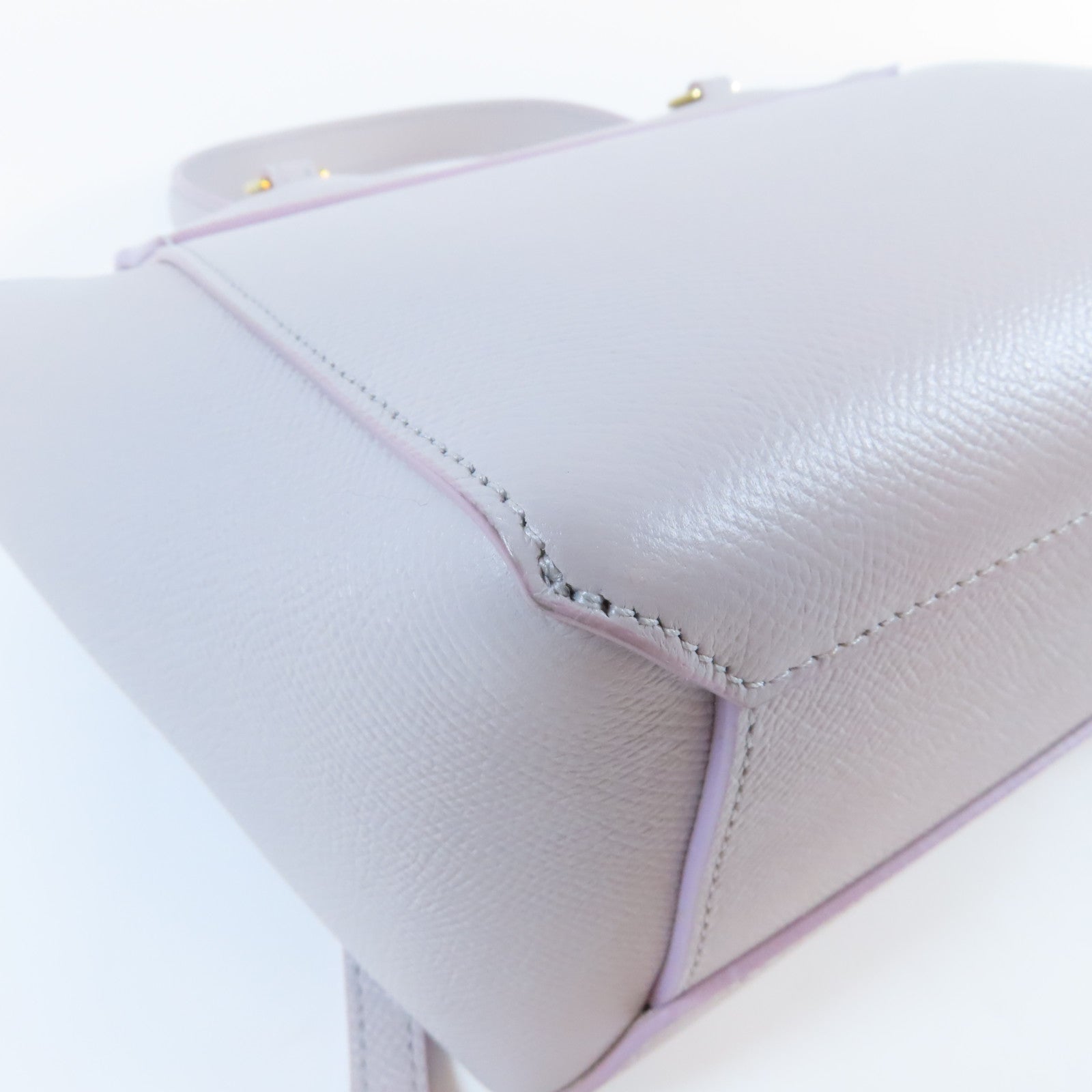 CELINE 牛皮皮革Nano Belt Bag金扣手挽肩背兩用袋紫色