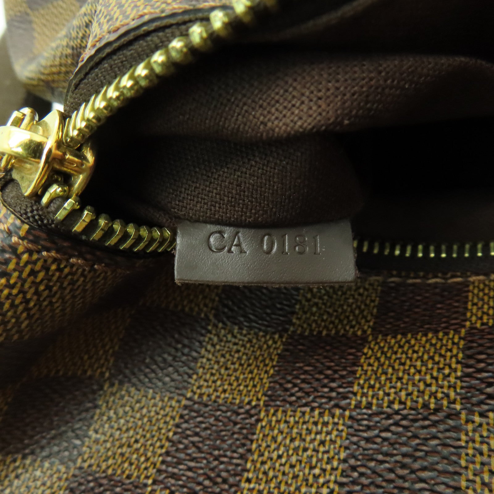 LOUIS VUITTON Damier Brooklyn MM金扣肩背袋啡色