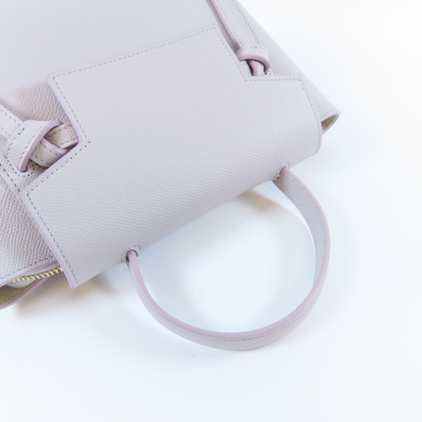 CELINE 牛皮皮革Nano Belt Bag金扣手挽肩背兩用袋紫色